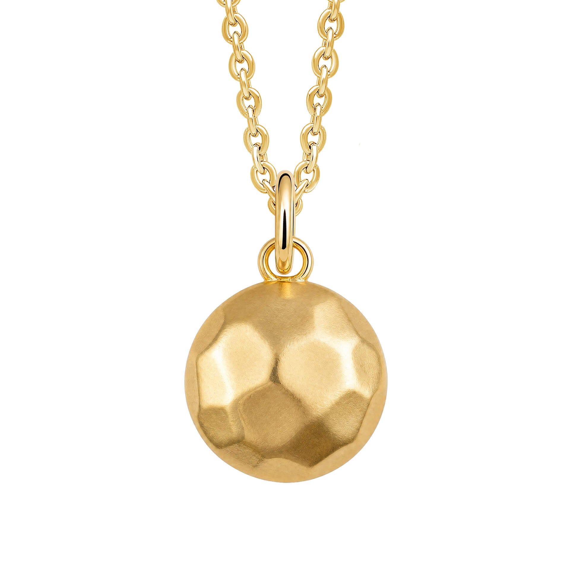 Round Hammered Texture Pendant