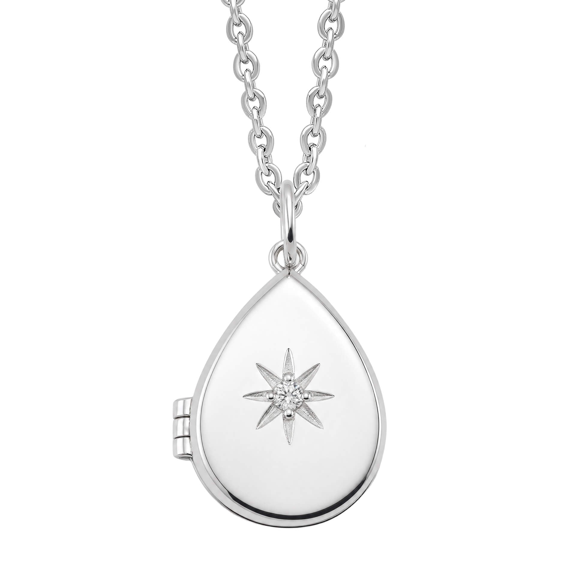 Starburst Teardrop Locket