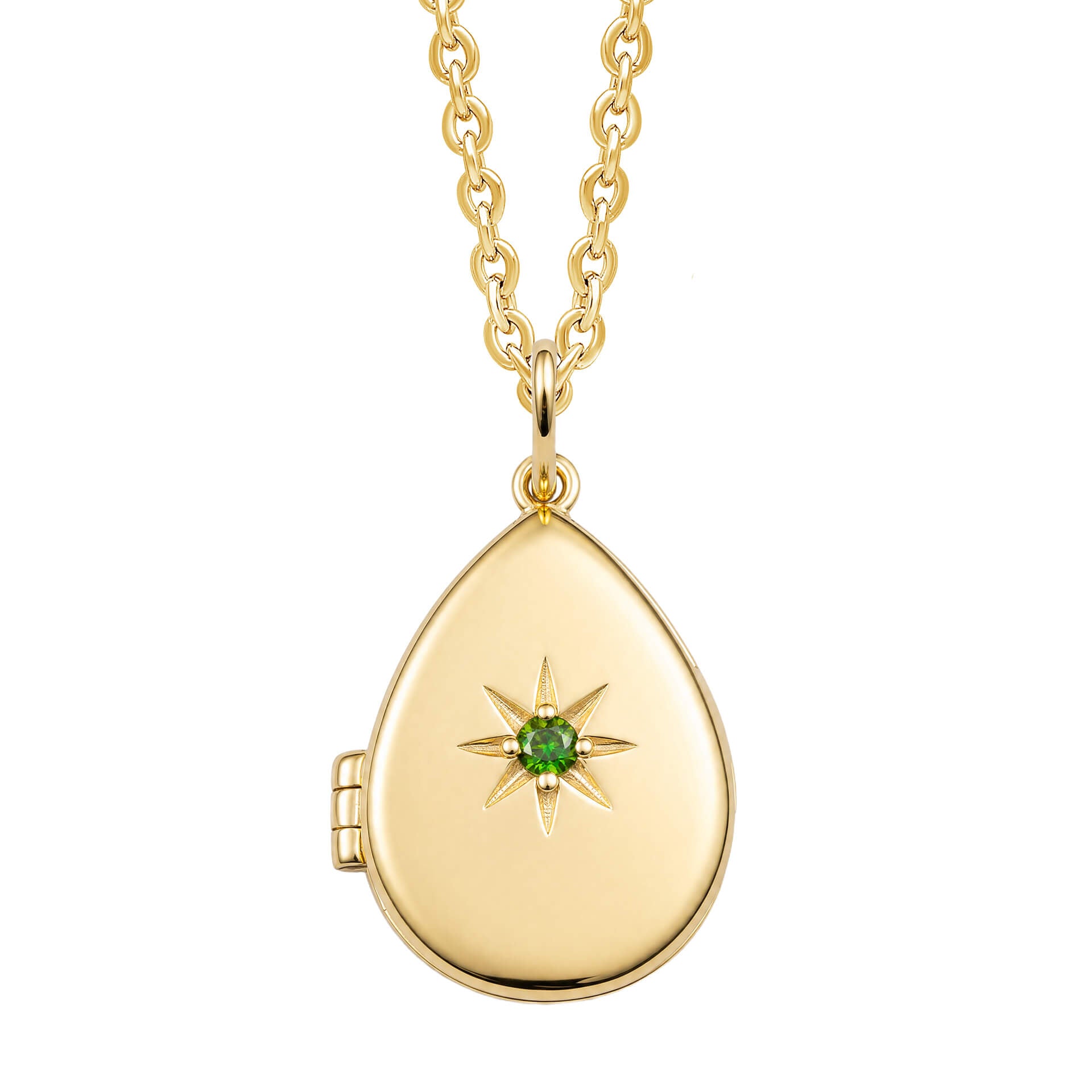 Starburst Teardrop Locket
