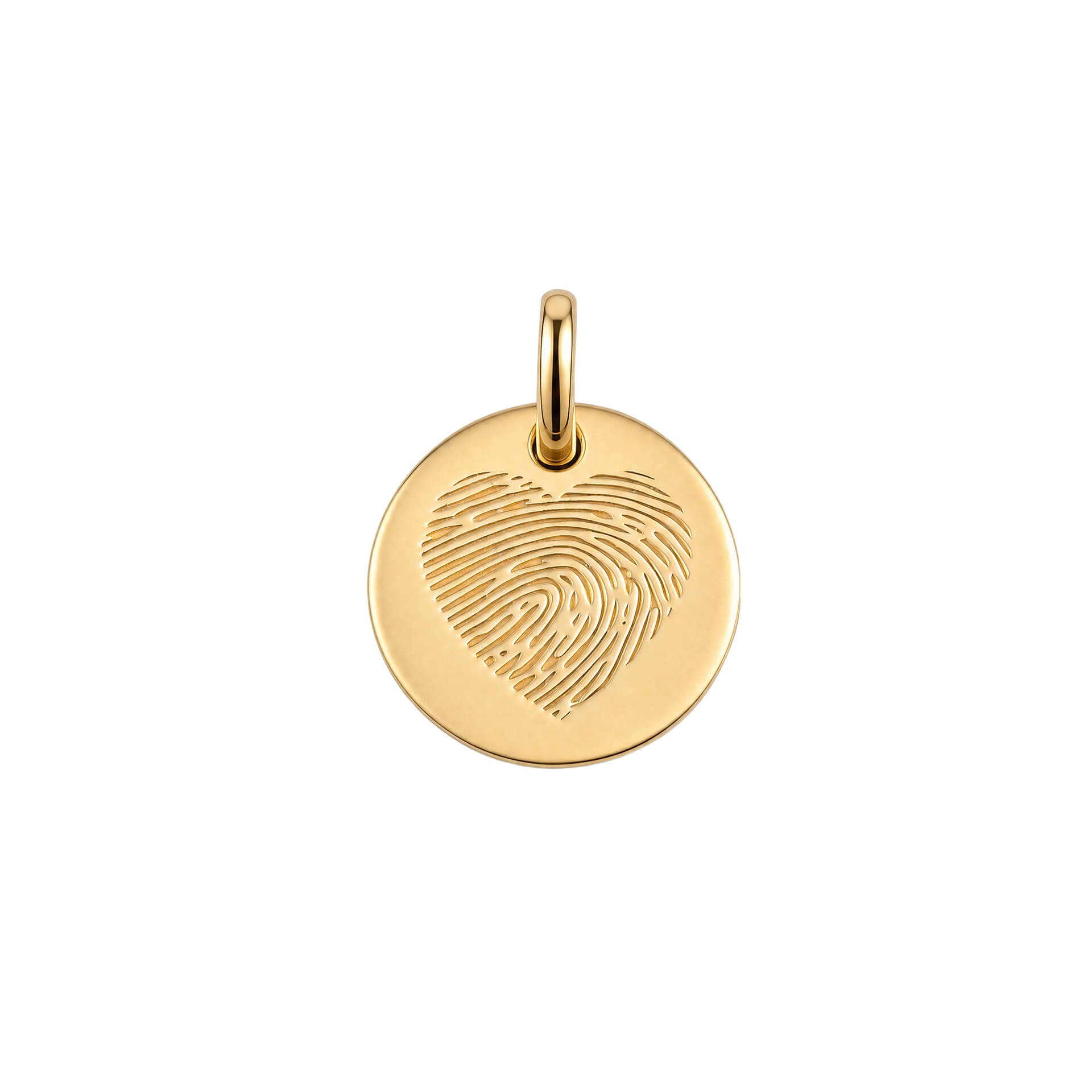 Fingerprint Heart Pendant