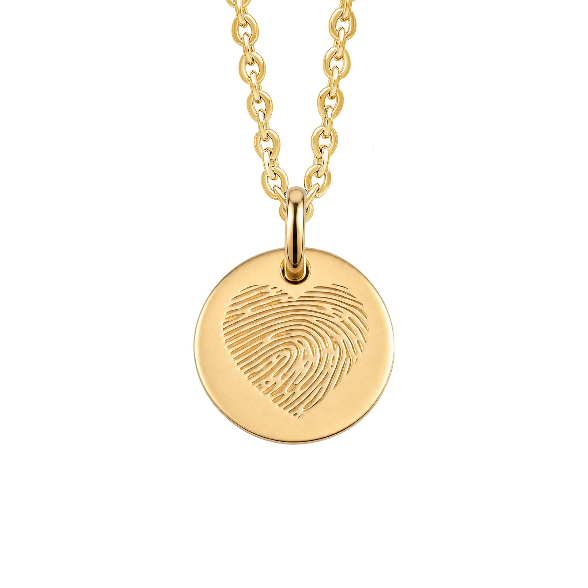 Fingerprint Heart Pendant