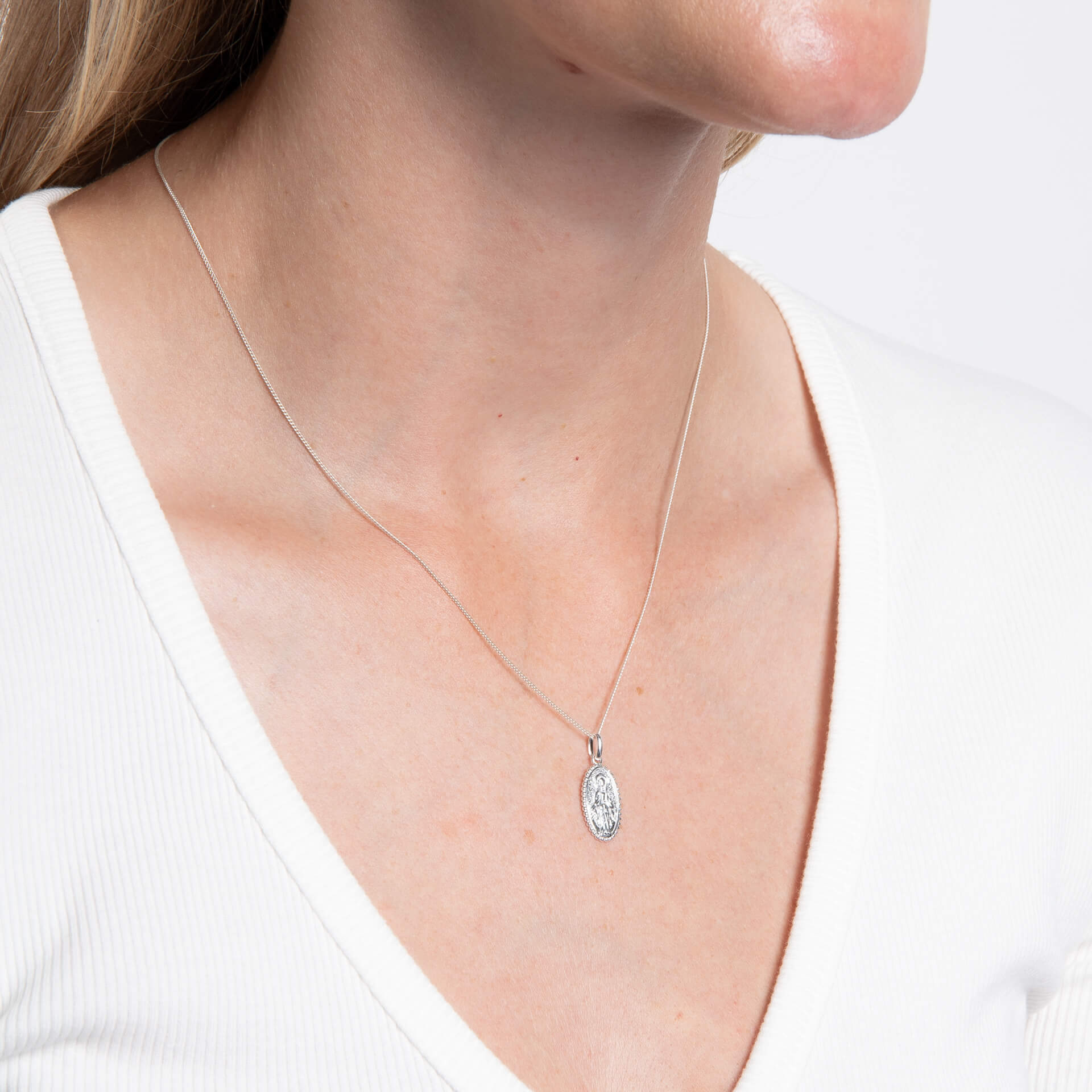Oval St Christopher Pendant