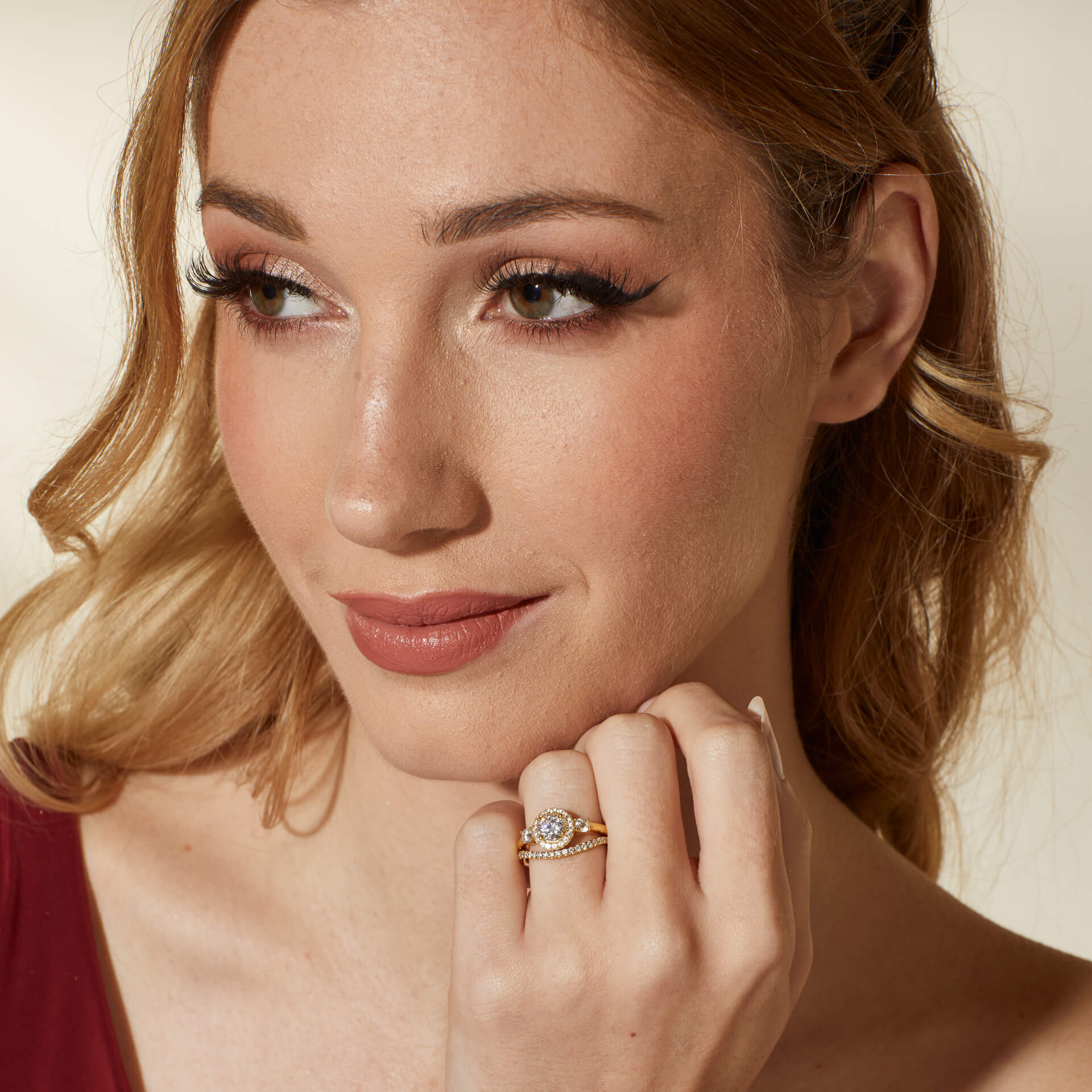 Zirconia Wave Cluster Ring