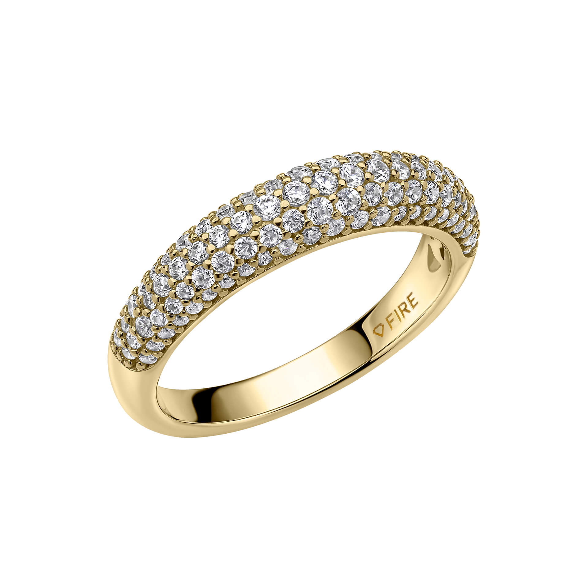 Pave Set Dome Ring