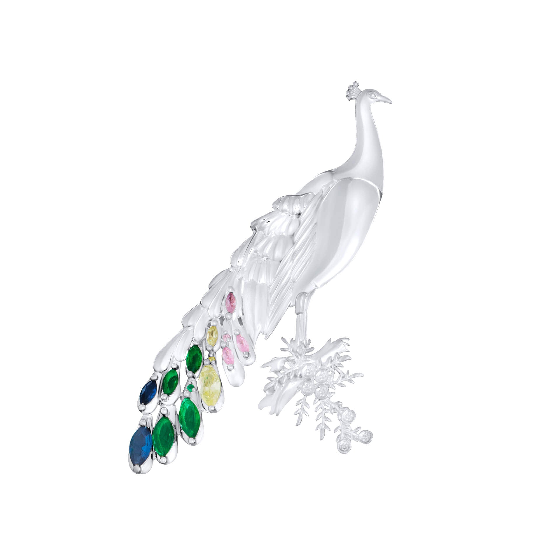 Belvedere Peacock Brooch