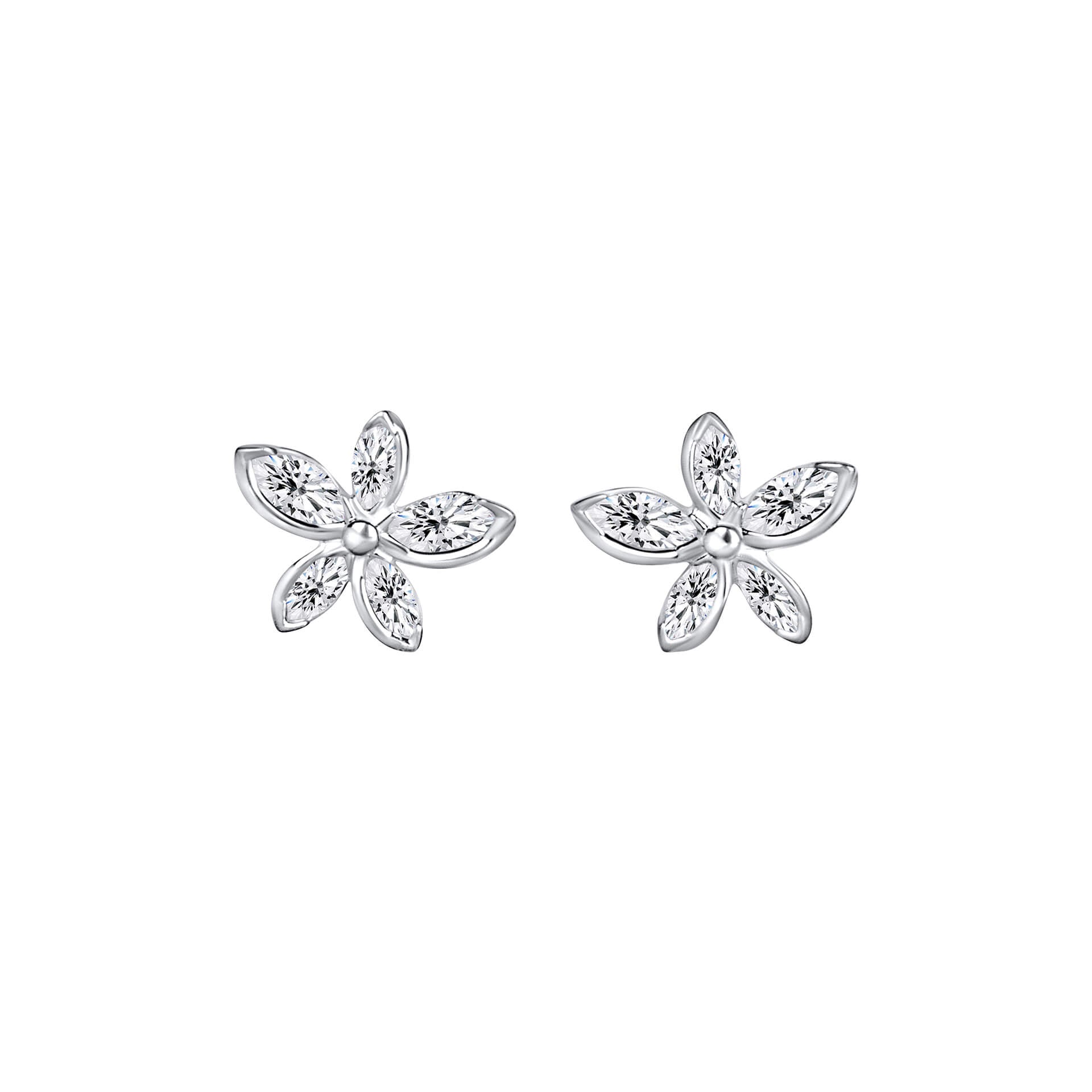 Tumbling Floral Stud Earrings