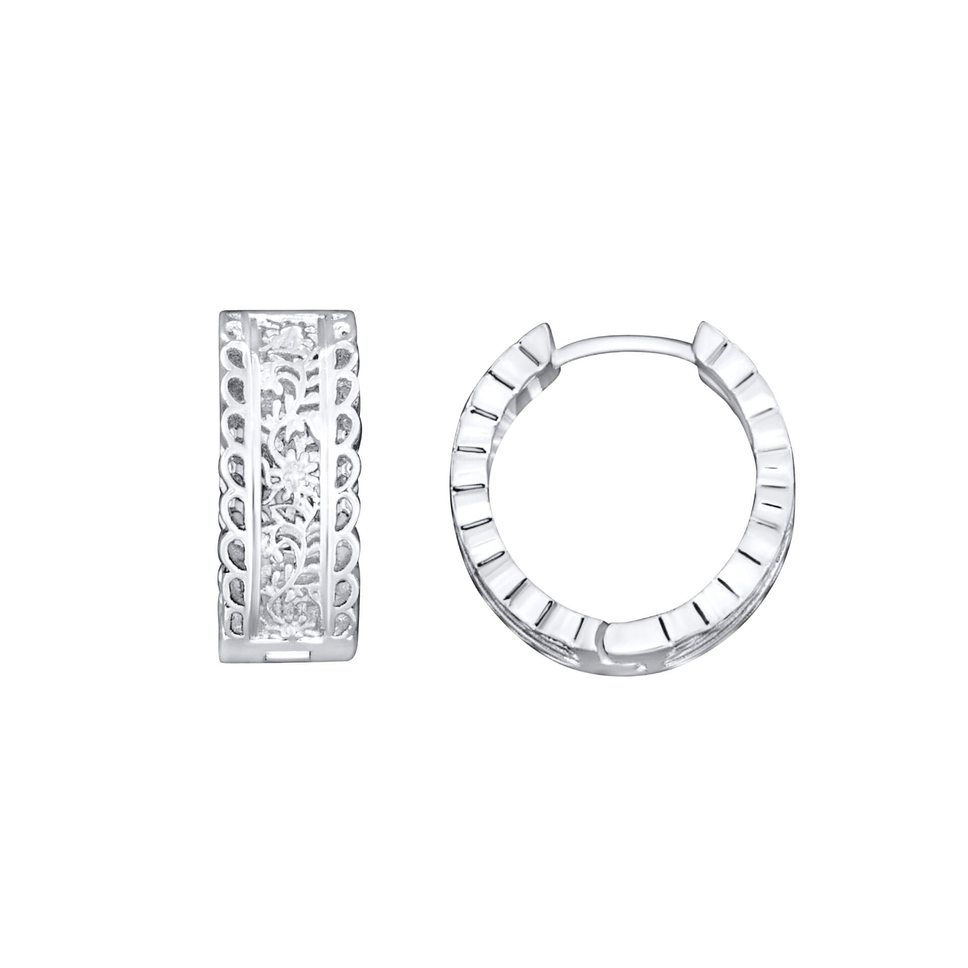 Paisley Lace Hoop Earrings