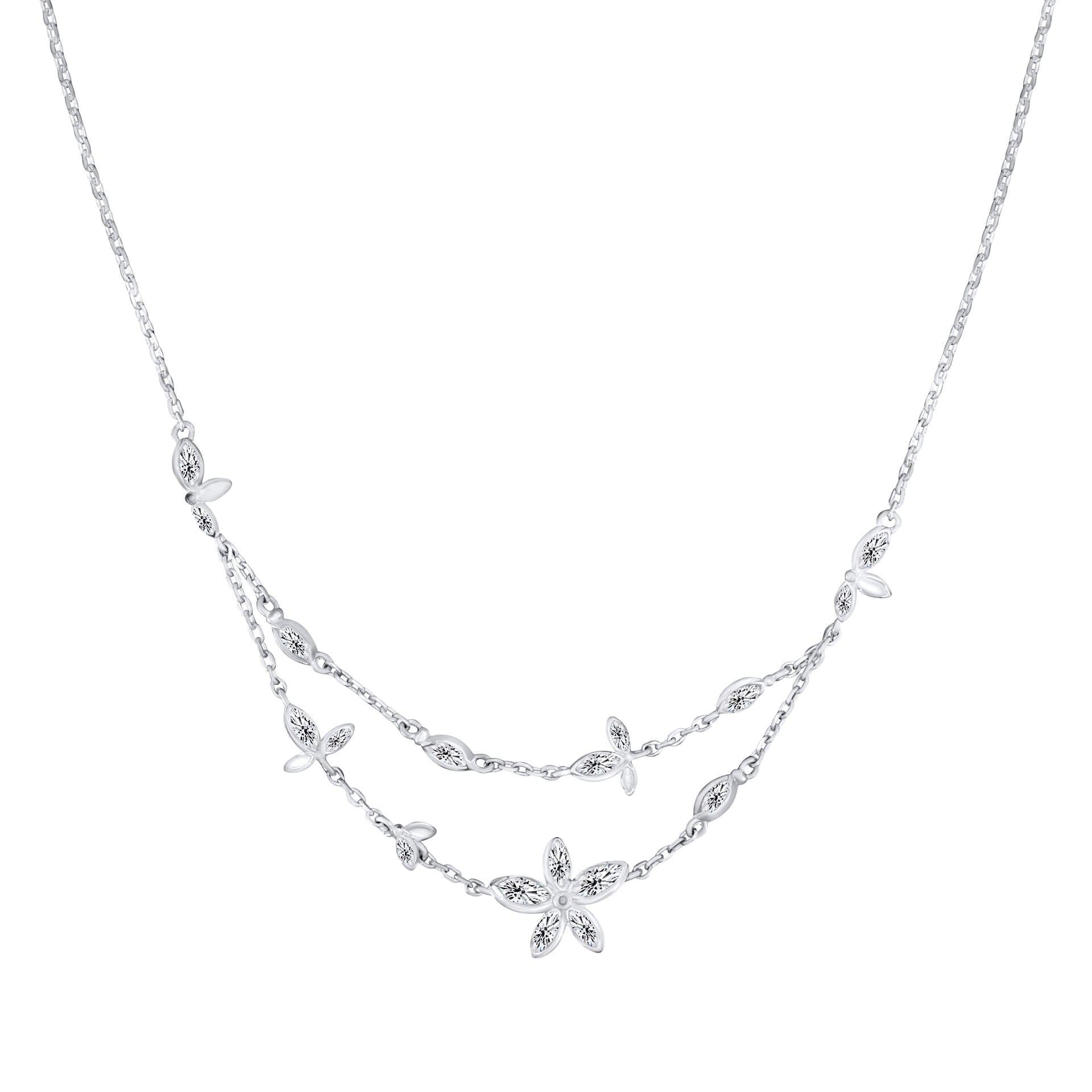 Tumbling Floral Necklace