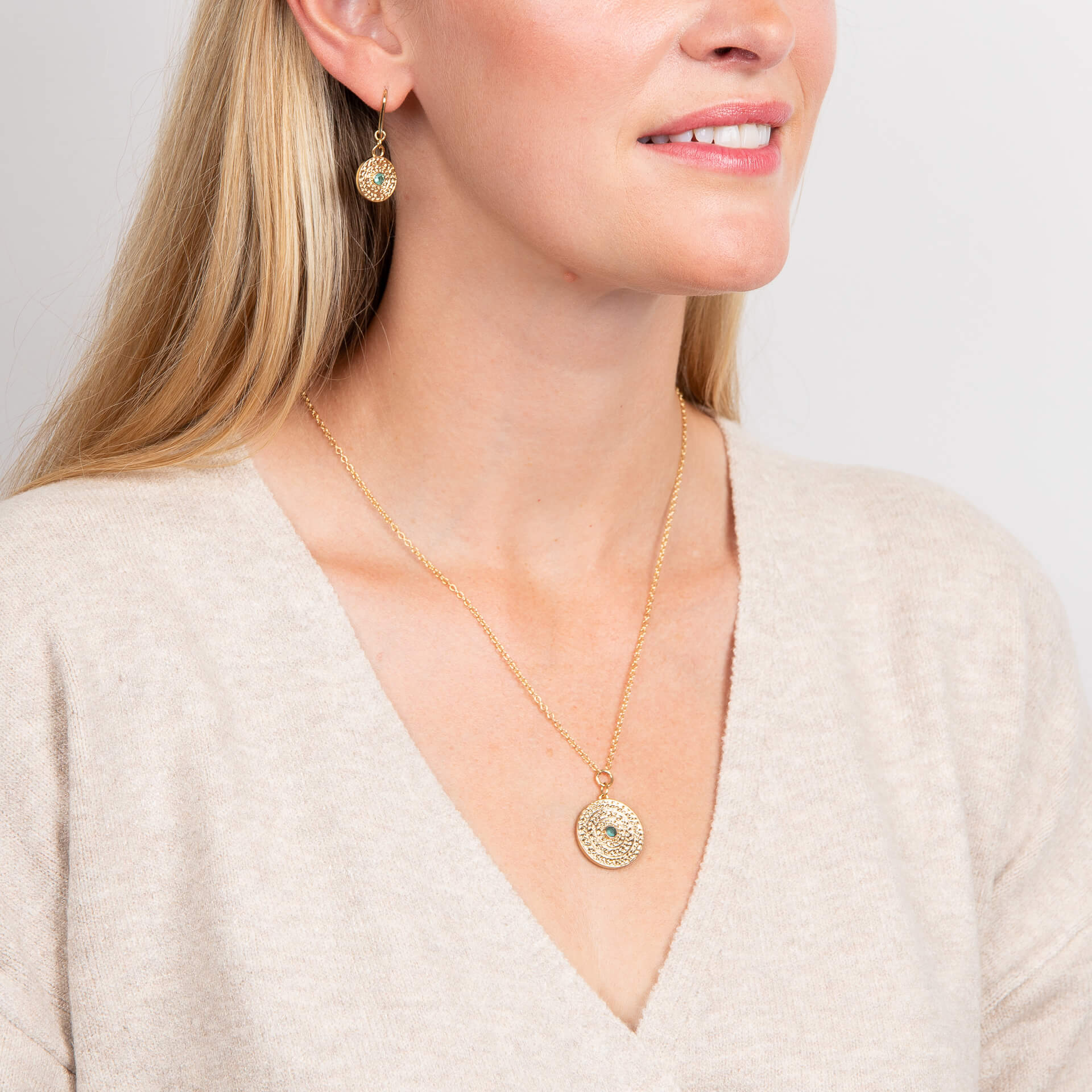 Leaf Border Earrings