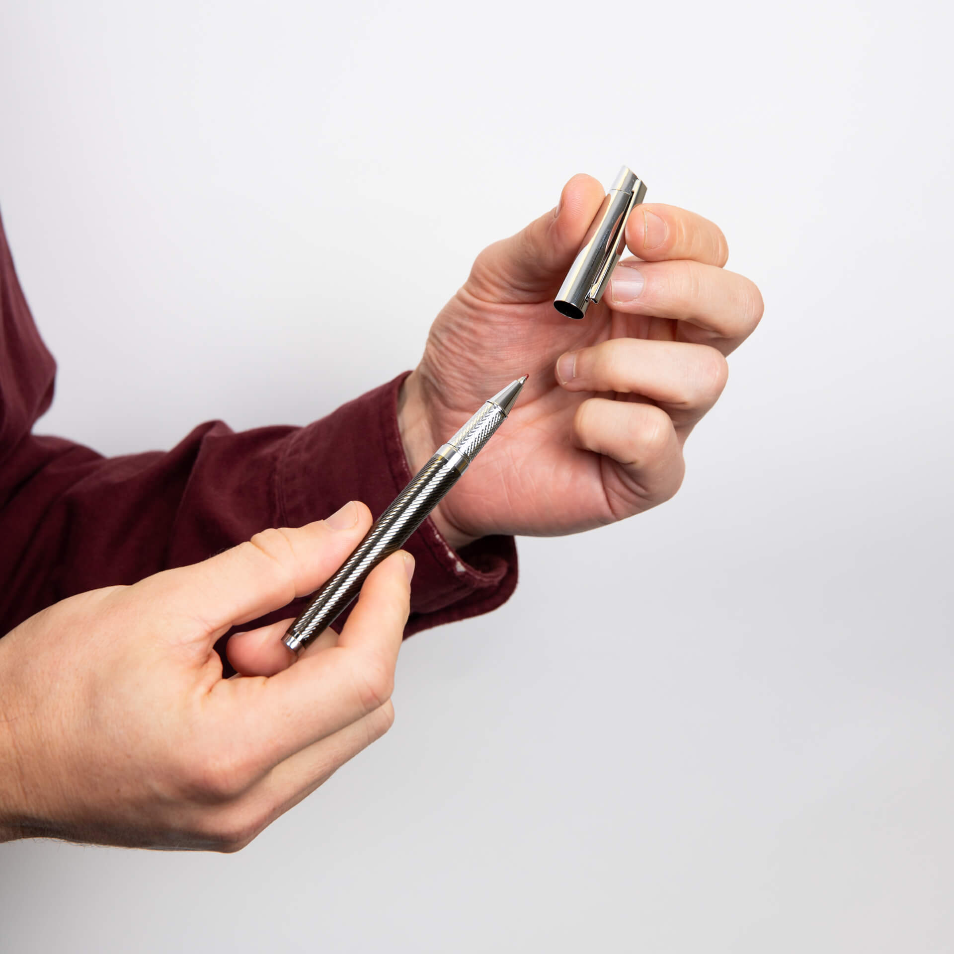Ball Point Pen in Leather Case