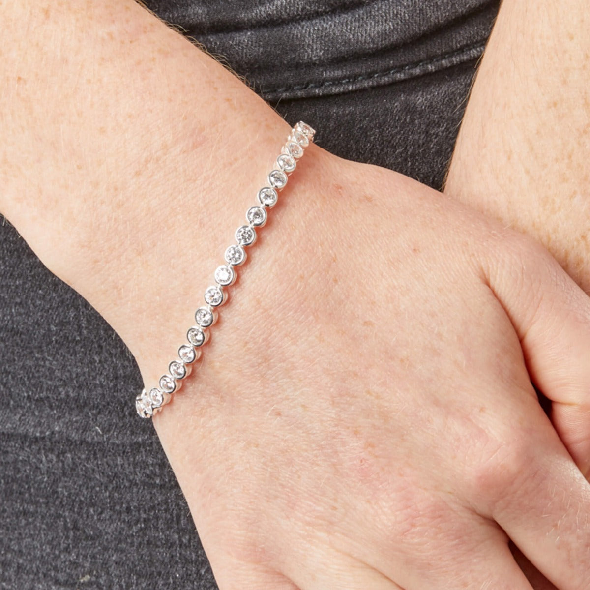 Tennis Bracelet with Cubic Zirconia
