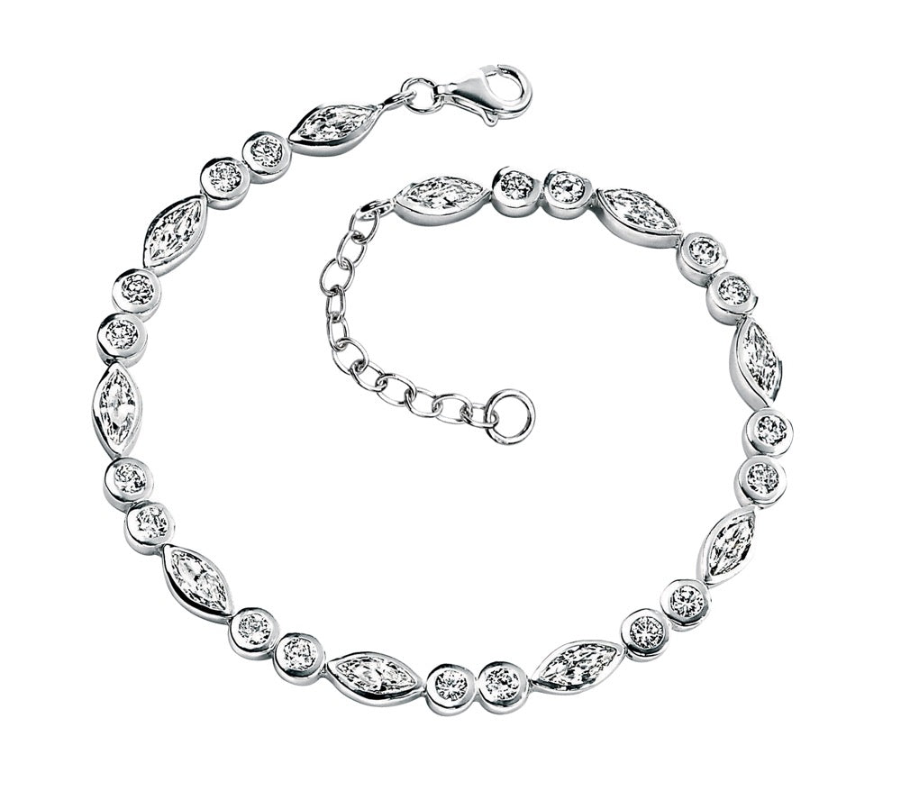 Marquise Bracelet with Cubic Zirconia