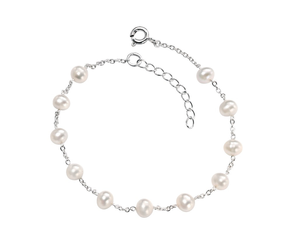 White Fresh Water Pearl Bracelet