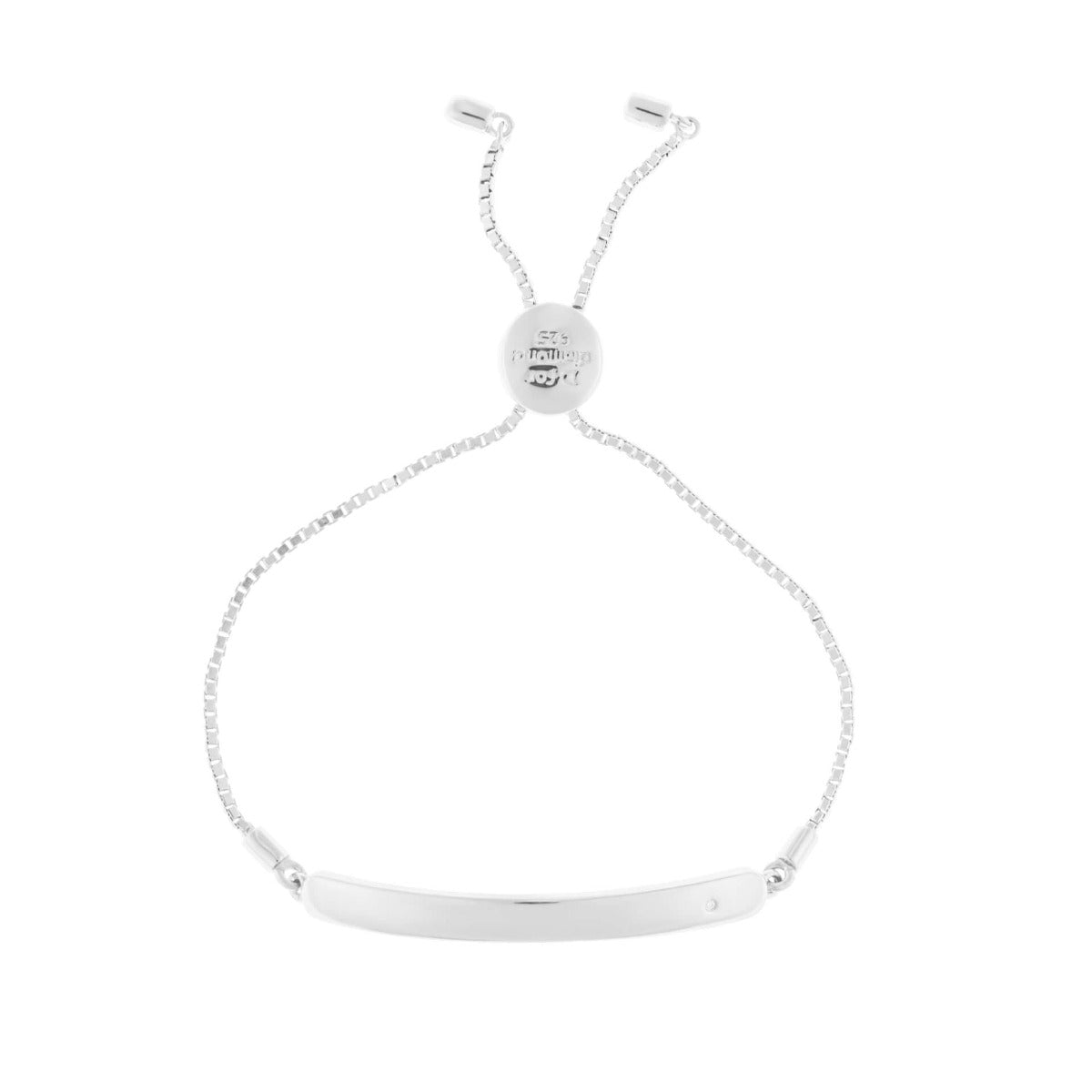 ID Toggle Bracelet with Diamond