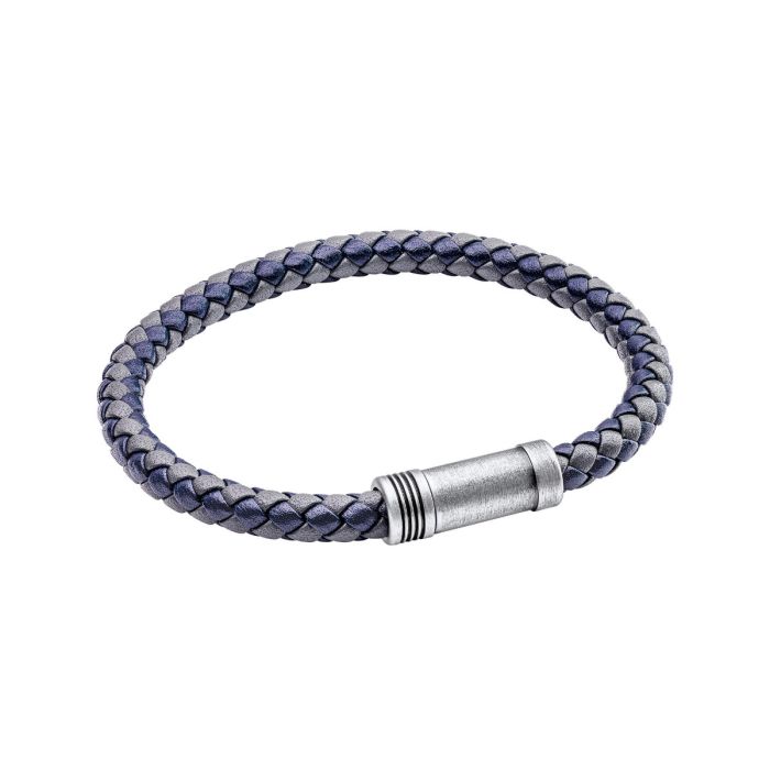 Two Tone Woven Leather Bracelet