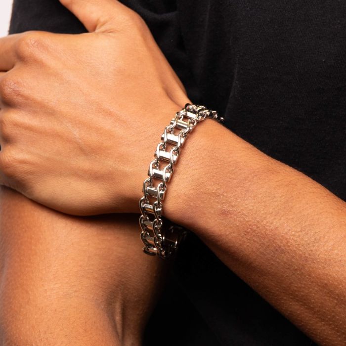 Stainless Steel Bike Chain Bracelet