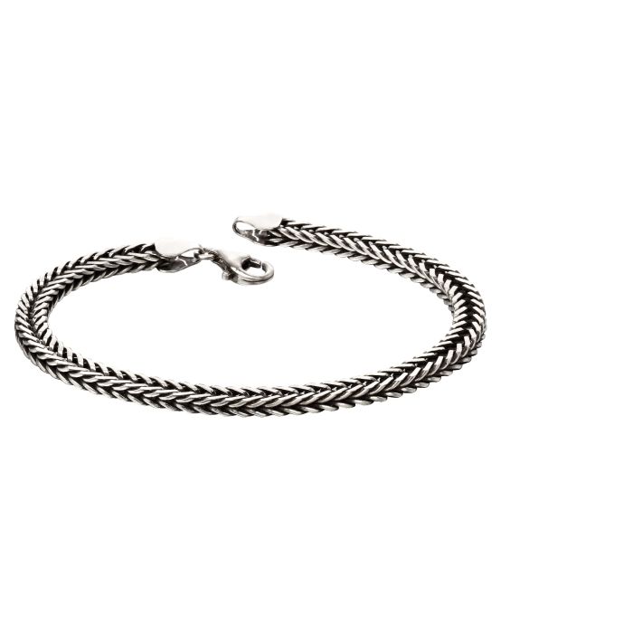 Oxidised Foxtail Chain Bracelet