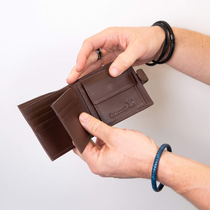 Leather Wallet with Coin Purse