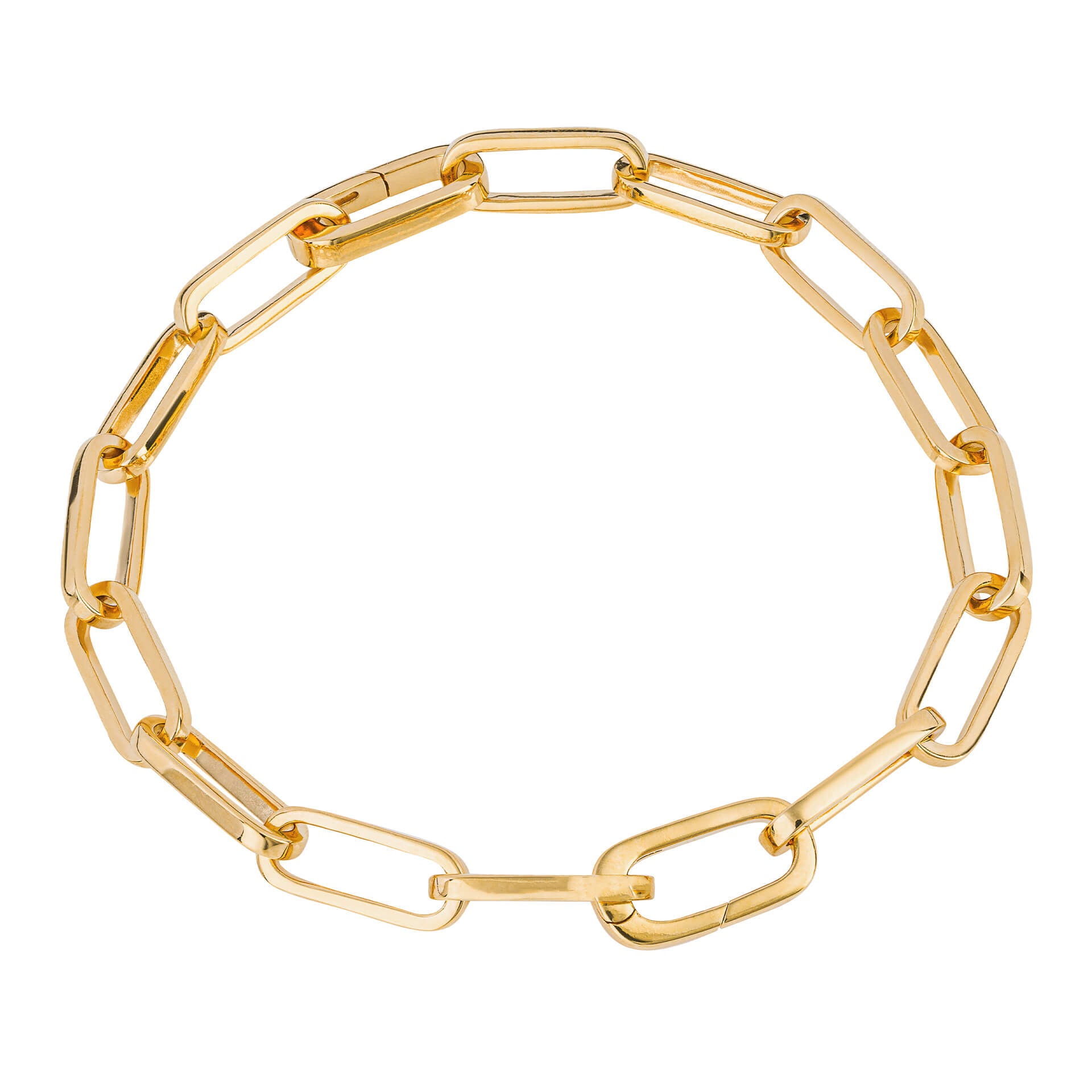 Long Link Charm Carrier Bracelet