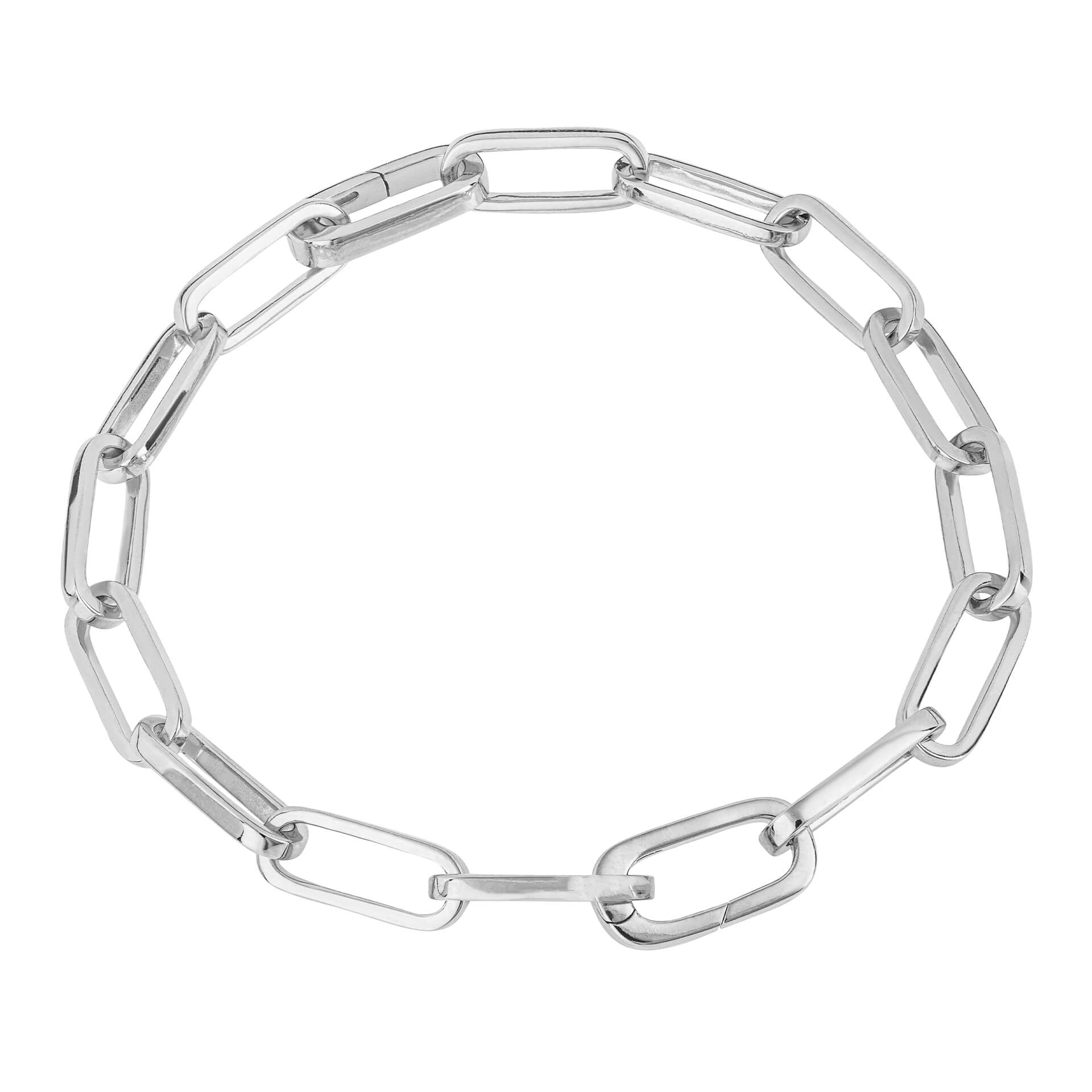 Long Link Charm Carrier Bracelet
