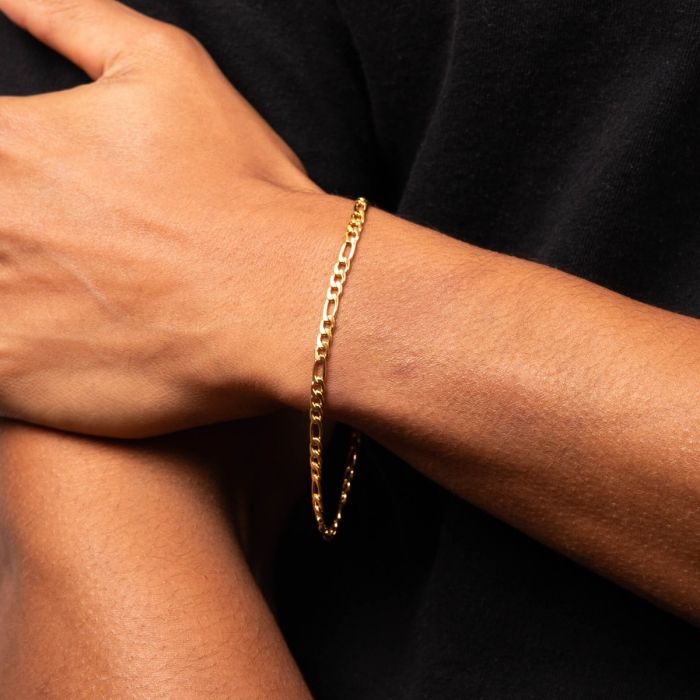 Figaro Link Chain Bracelet