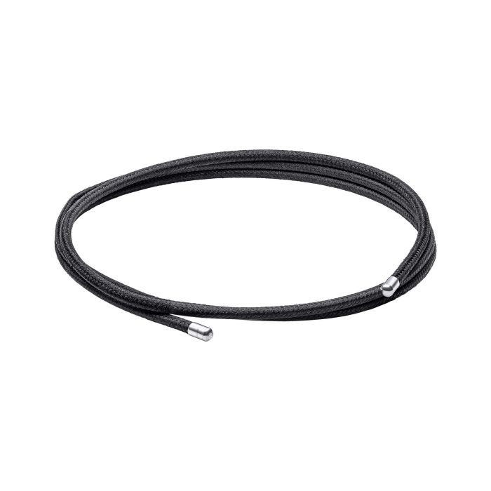 Black Nylon and Magnetic Stainless Steel Wrap Bracelet