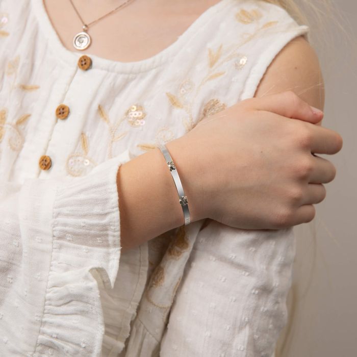 Teddy Bear Peekaboo Expanding Bangle