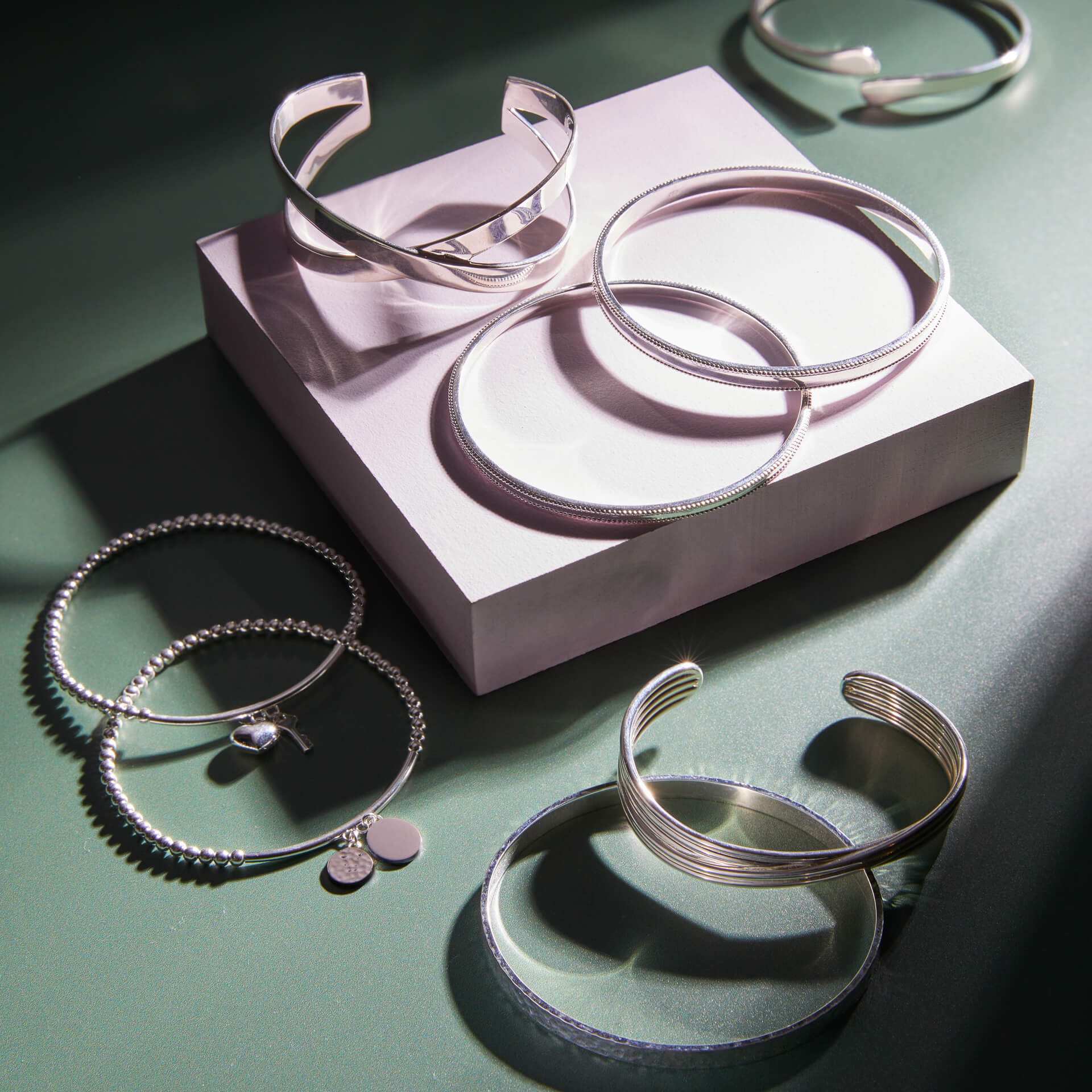 Twisted Ridge Cuff Bangle