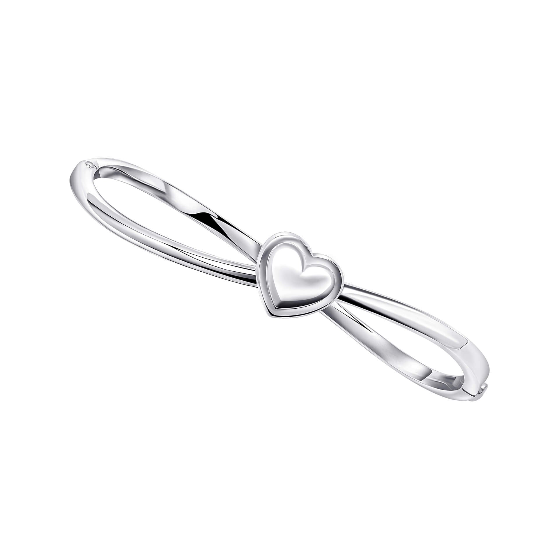 Hinged Heart Bangle
