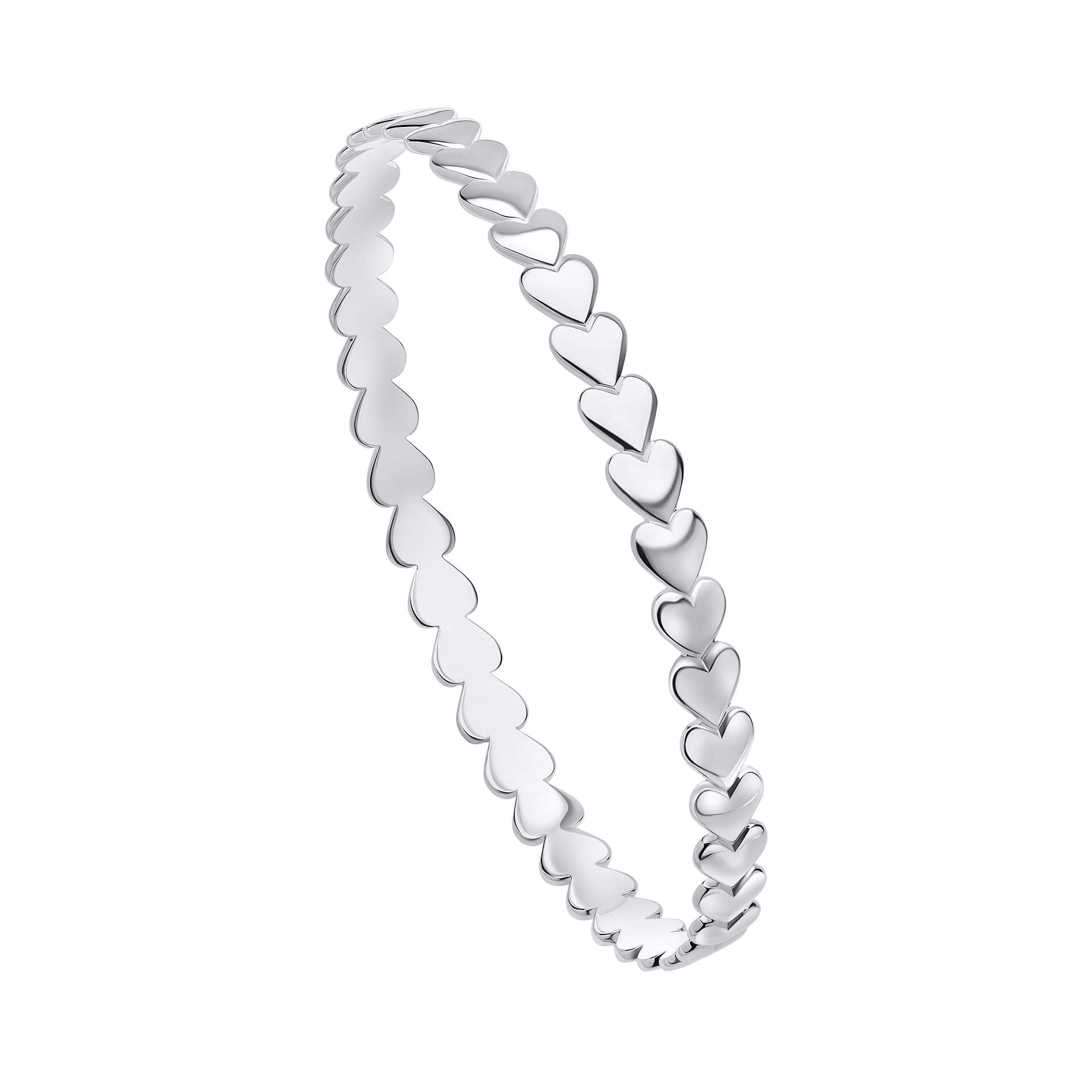 Heart Sequence 6mm Bangle