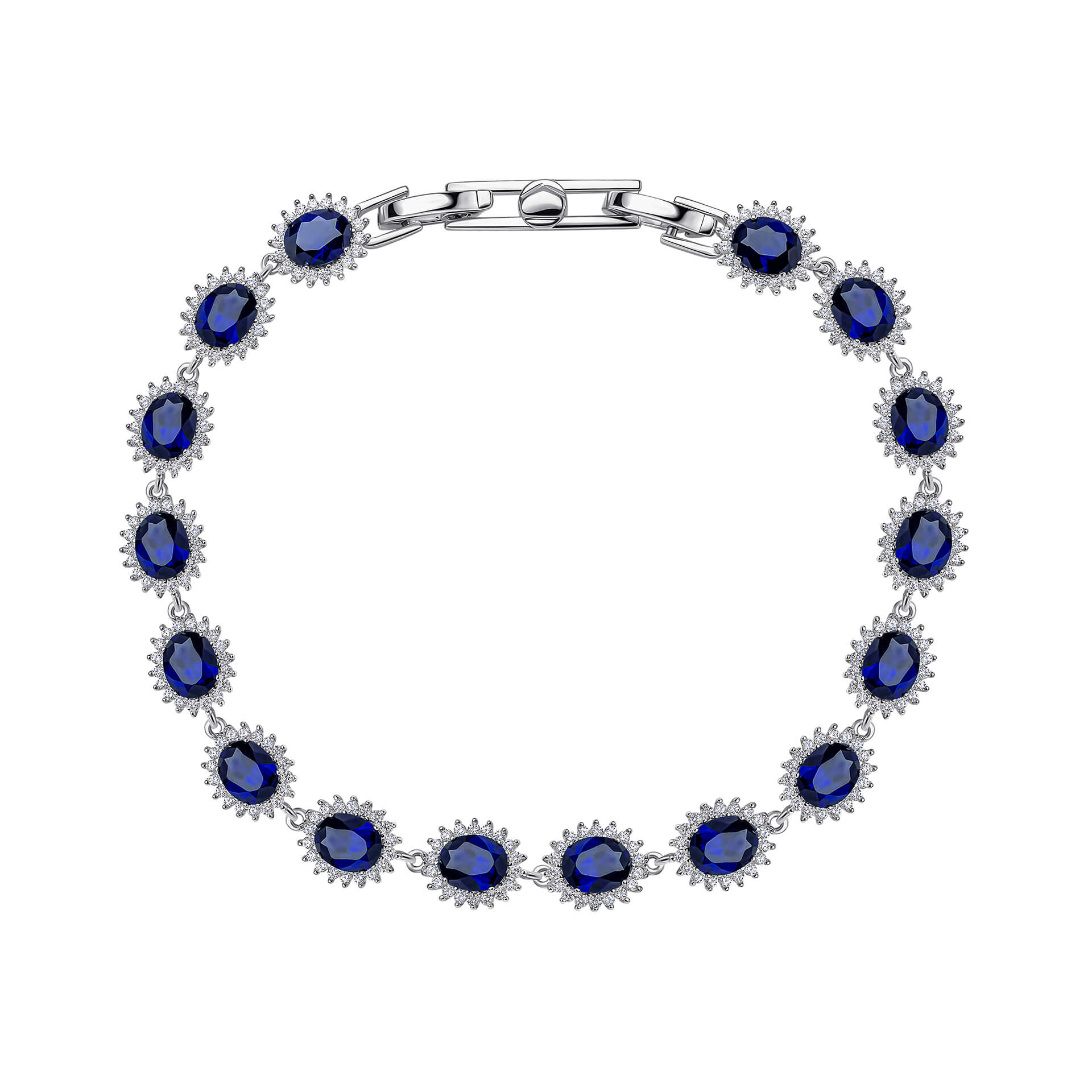 Oval Bracelet with Surround