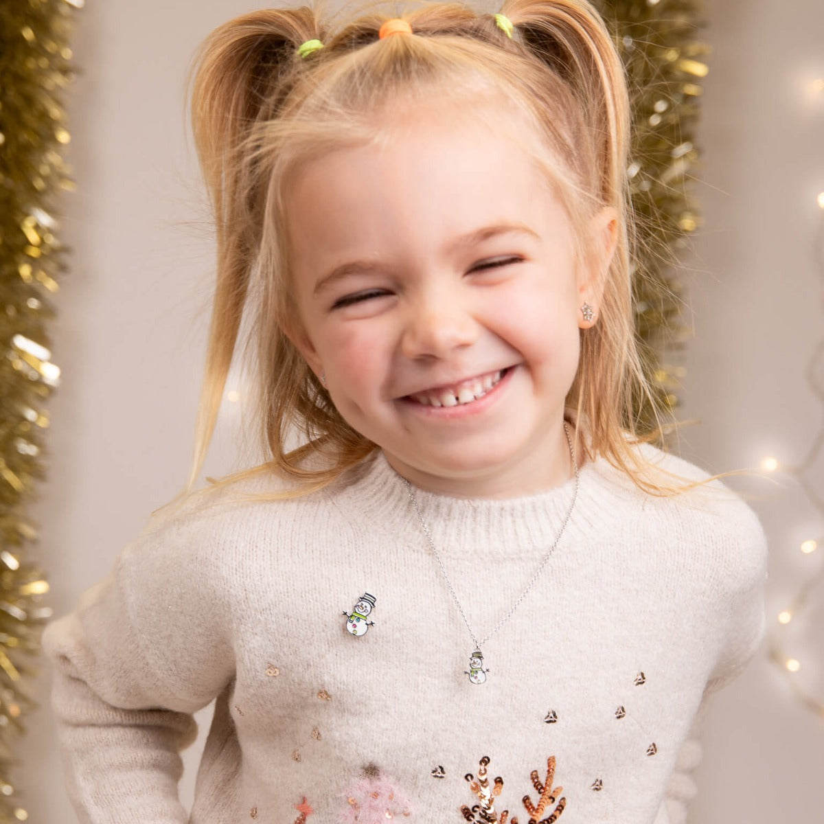 Kidsmas Snowman Necklace