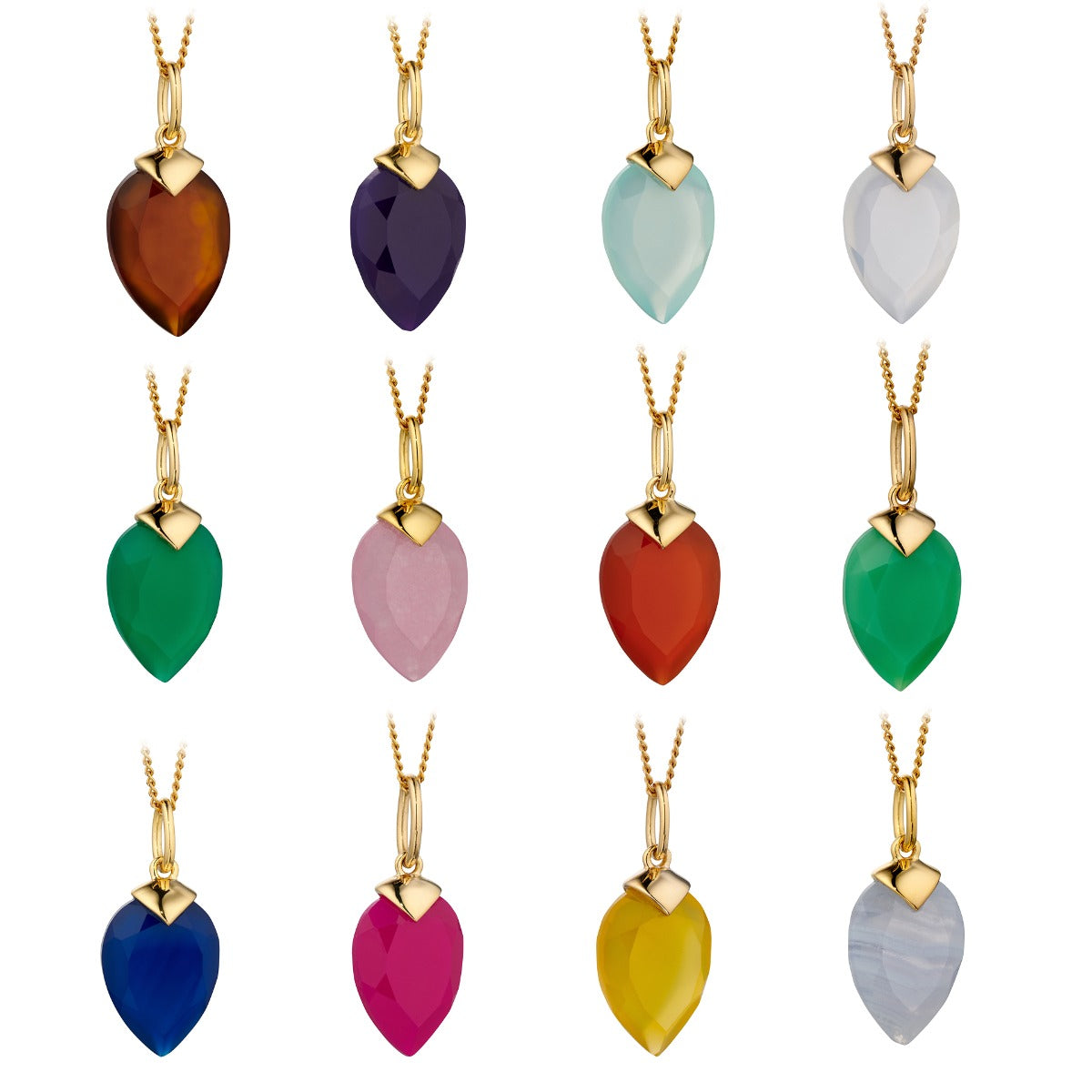 Chalcedony Birthstone Pendant