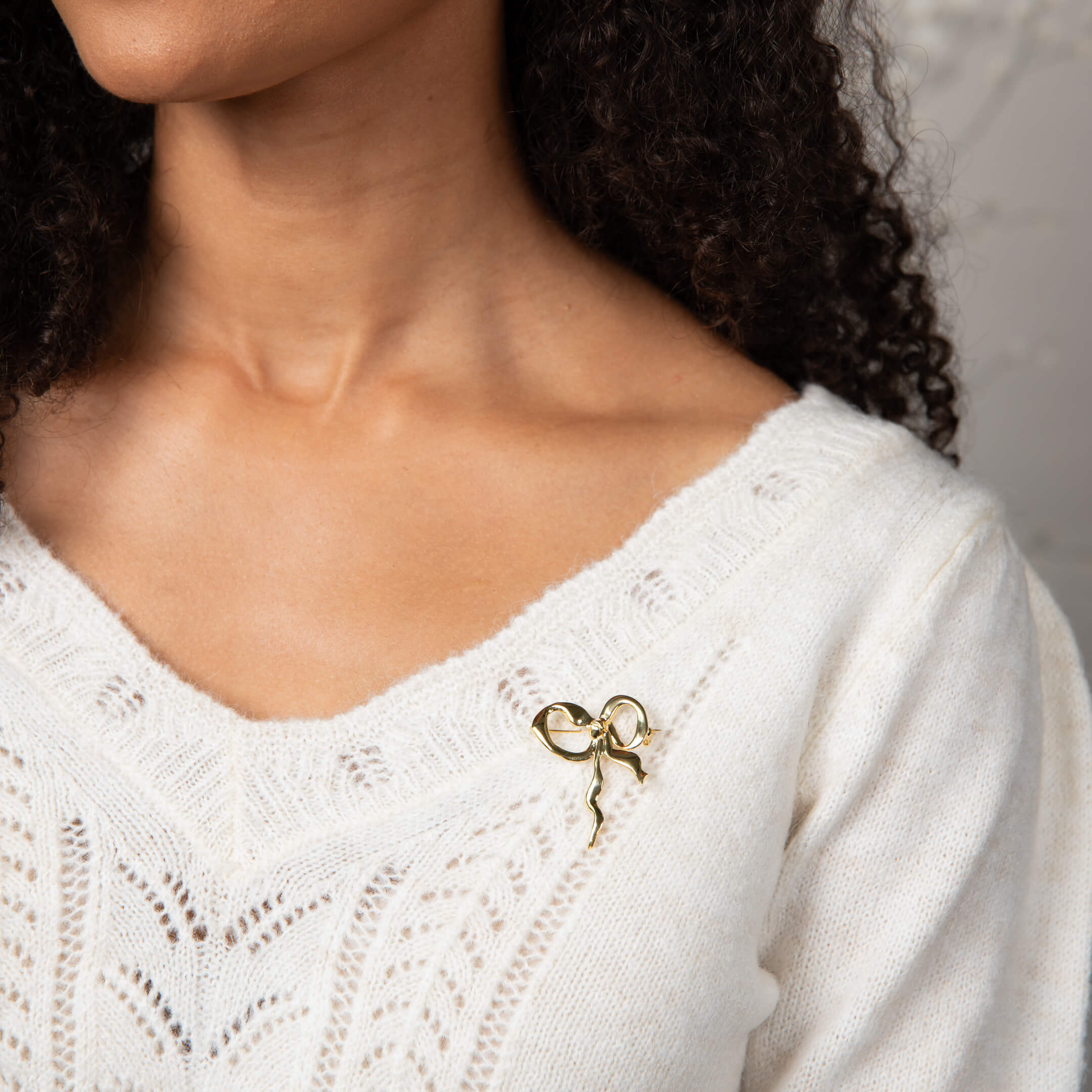 Statement Ribbon Bow Brooch