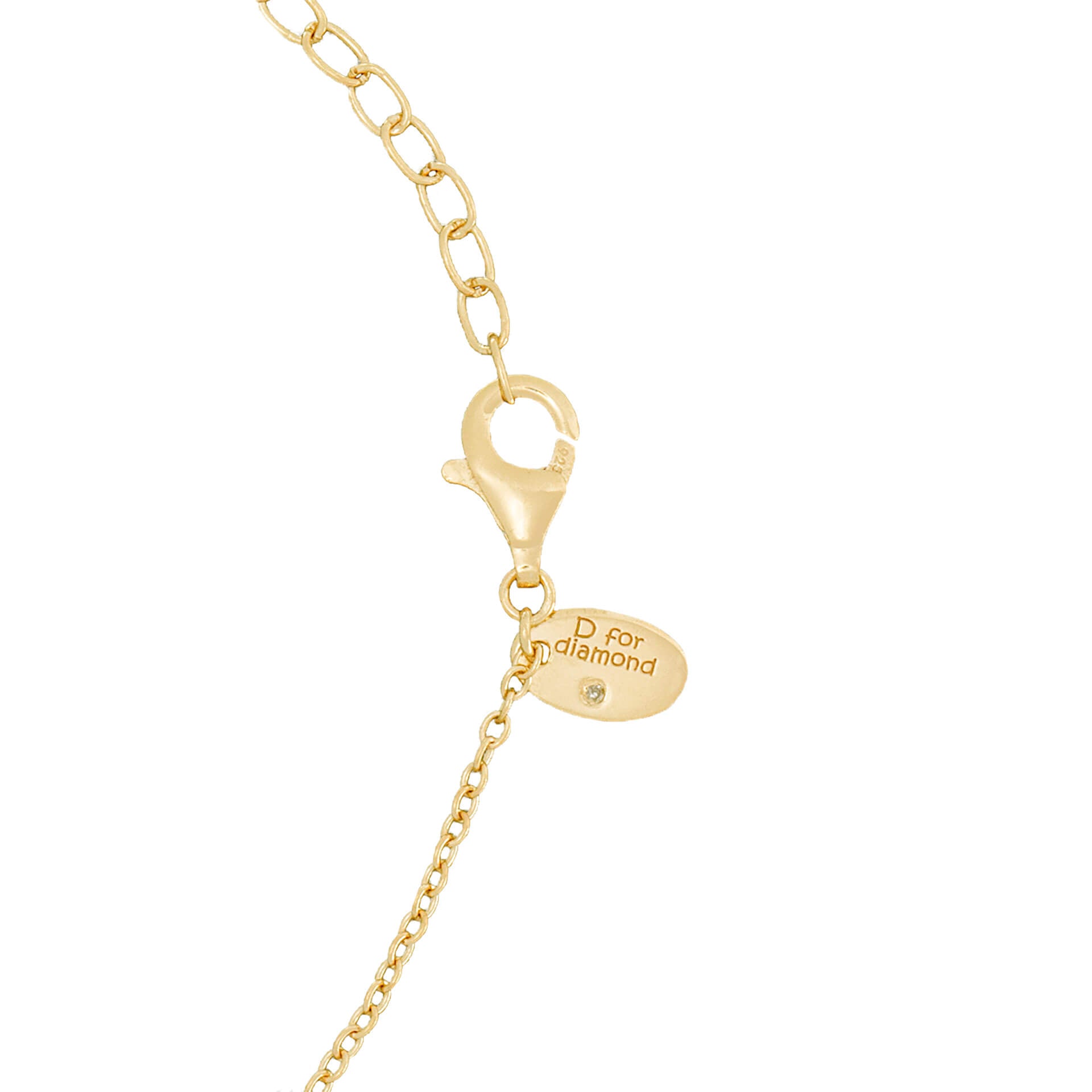 Semi-Precious Birthstone Necklace with Diamond Tag