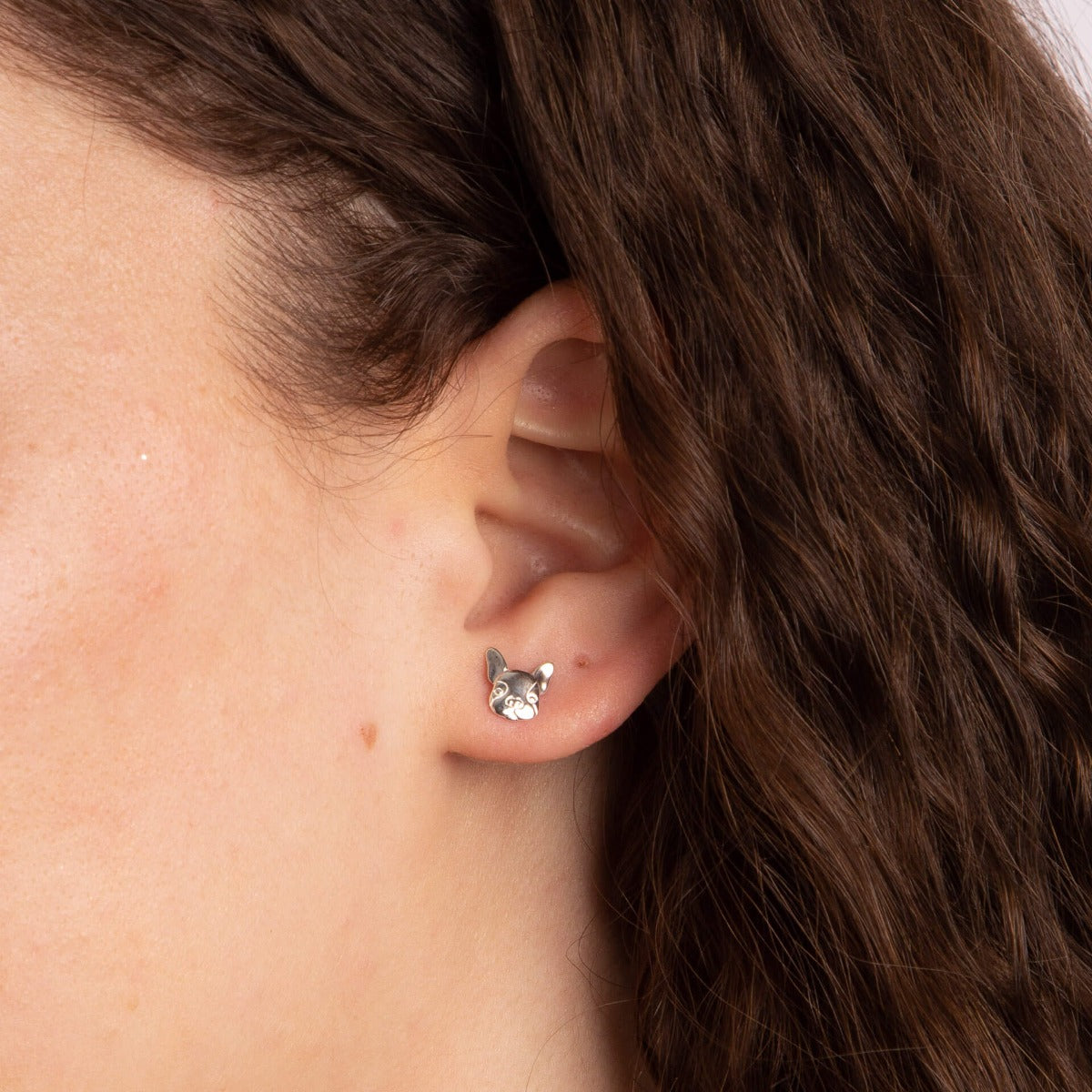 French Bulldog Stud Earrings
