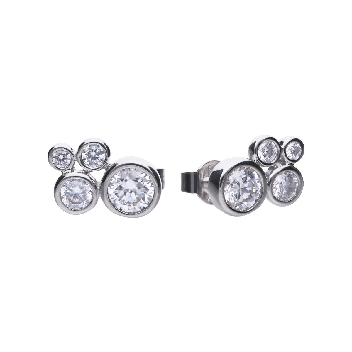 Bubble Zirconia Stud Earrings