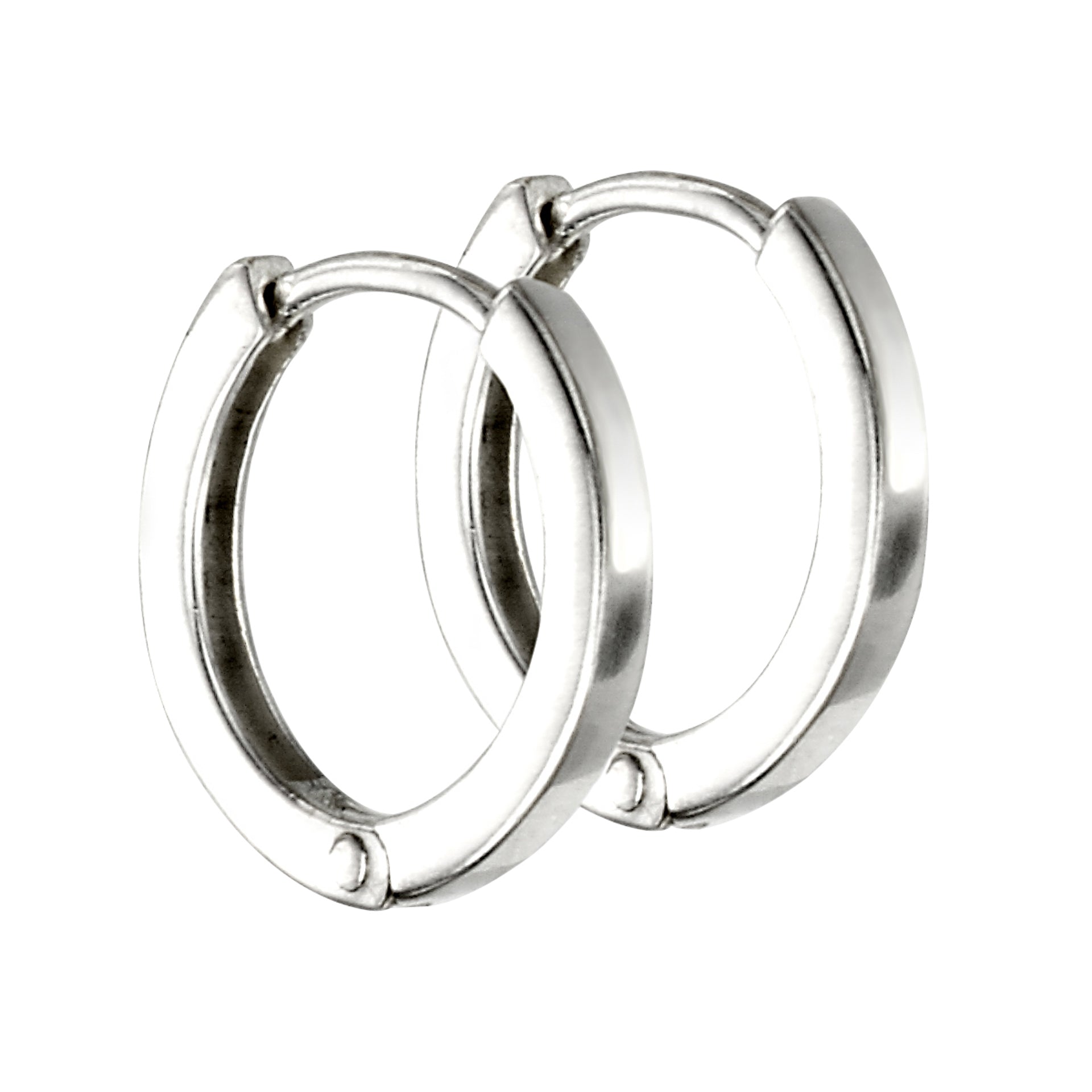 Mini Flat Profile Hoop Earrings