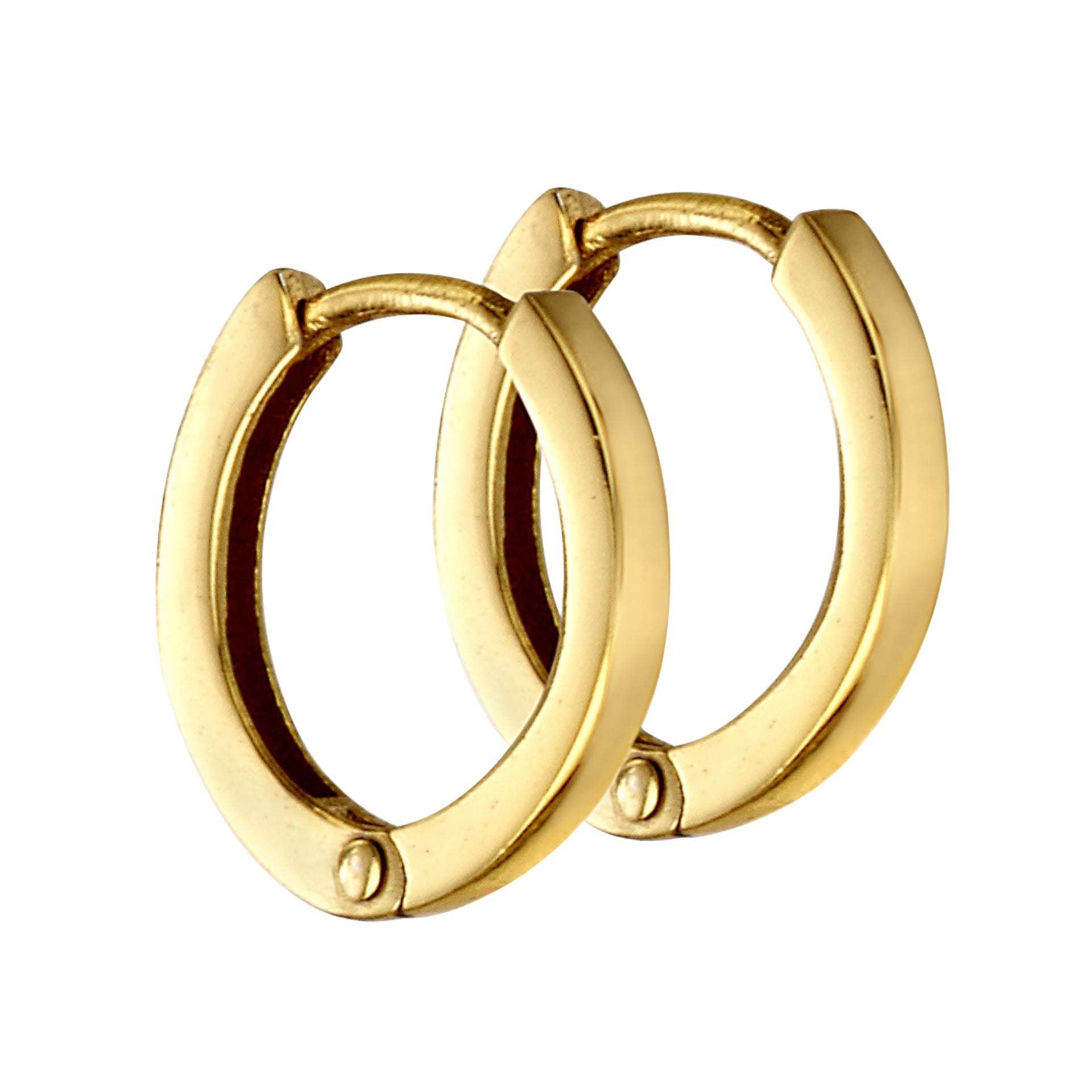 Mini Flat Profile Hoop Earrings