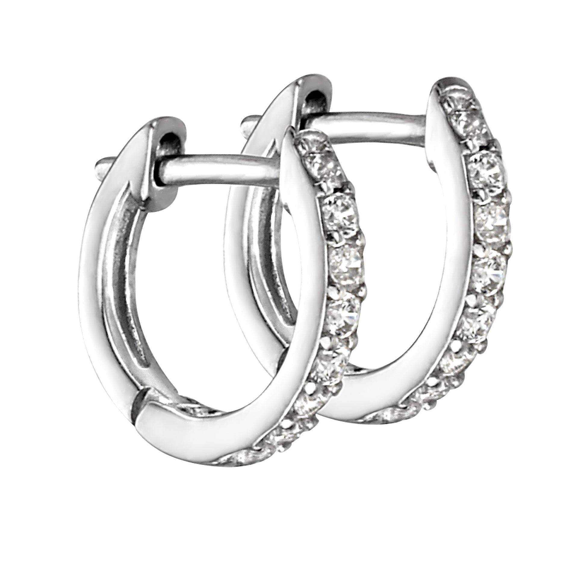 Hoop Earrings with Cubic Zirconia