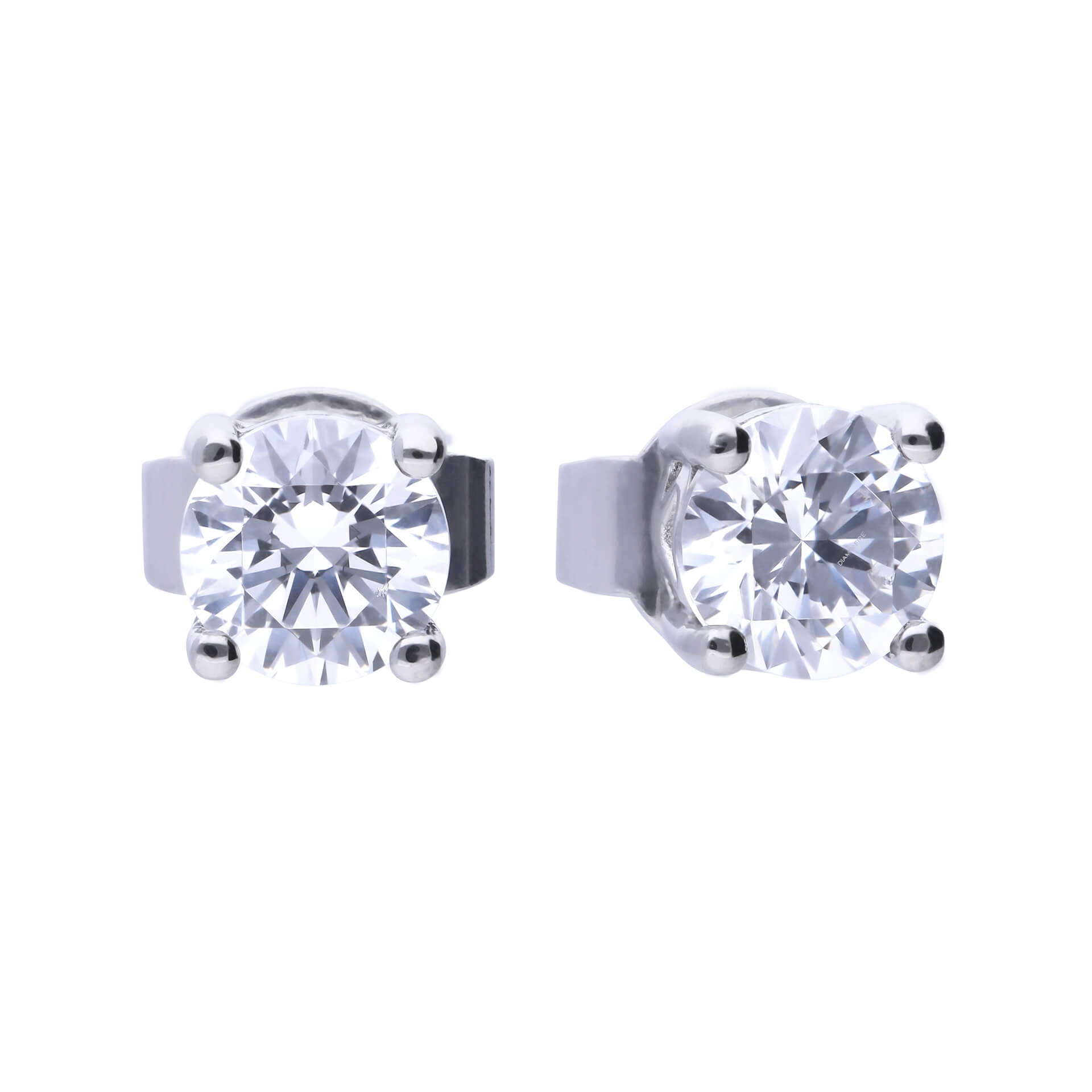 Four Claw Carat Stud Earrings