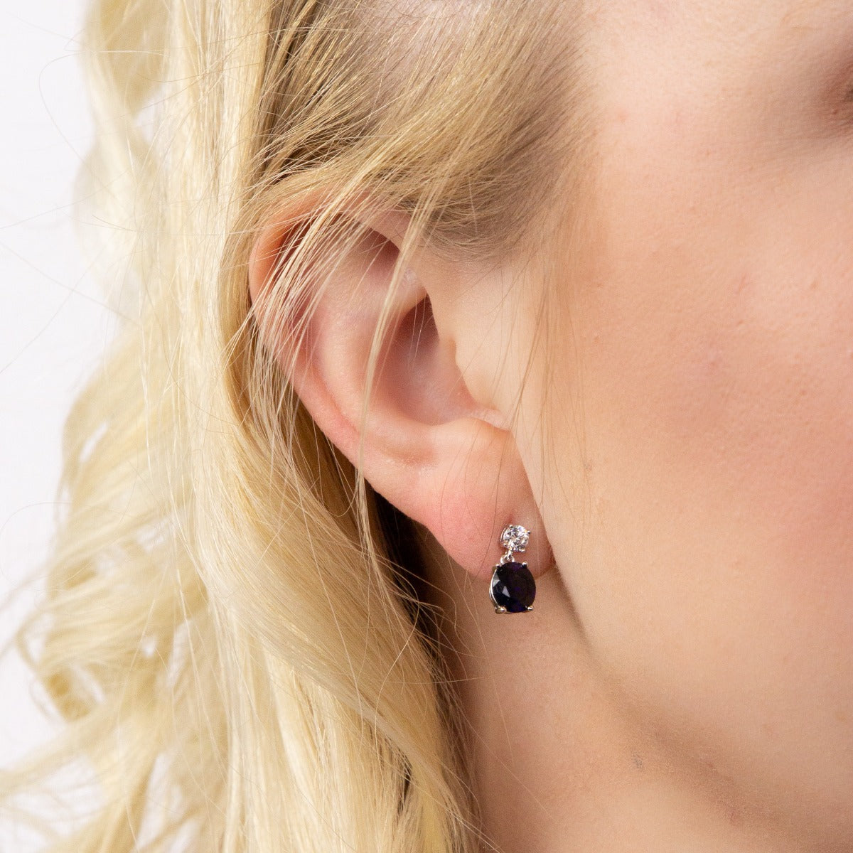 Oval Drop Earrings
