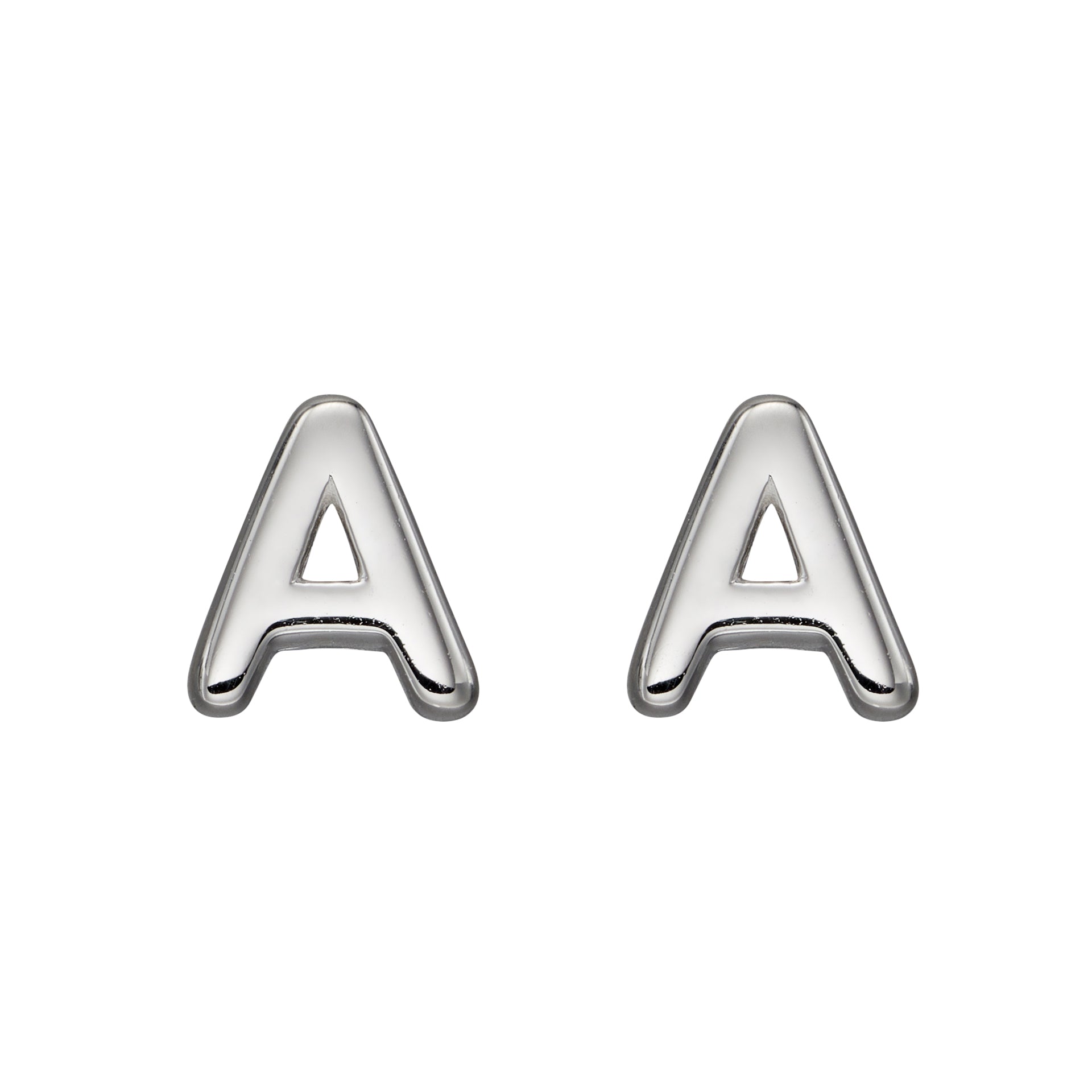 Initial Stud Earrings