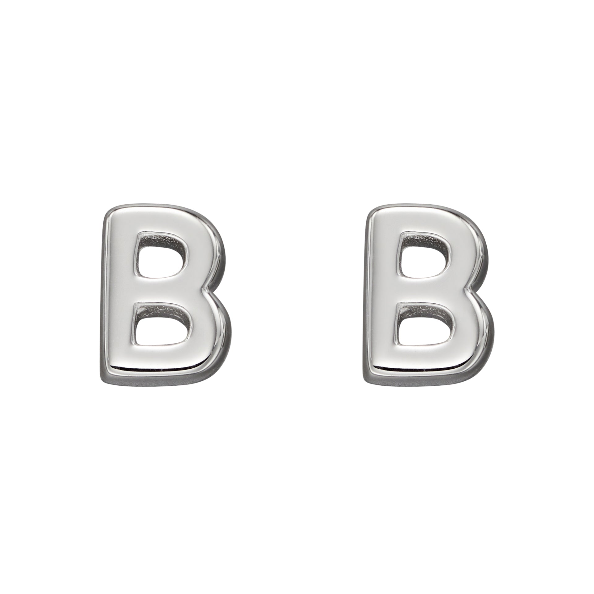 Initial Stud Earrings