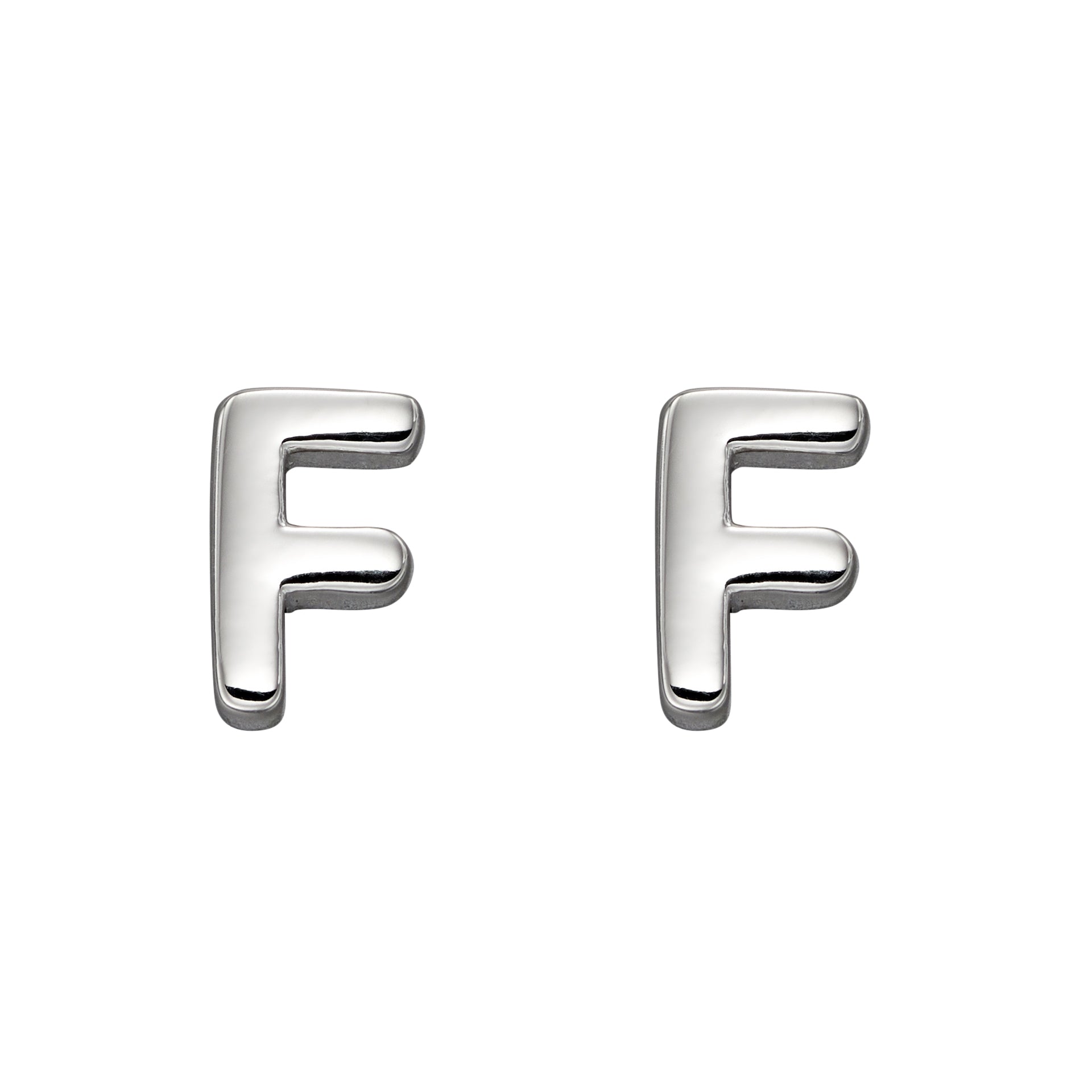 Initial Stud Earrings