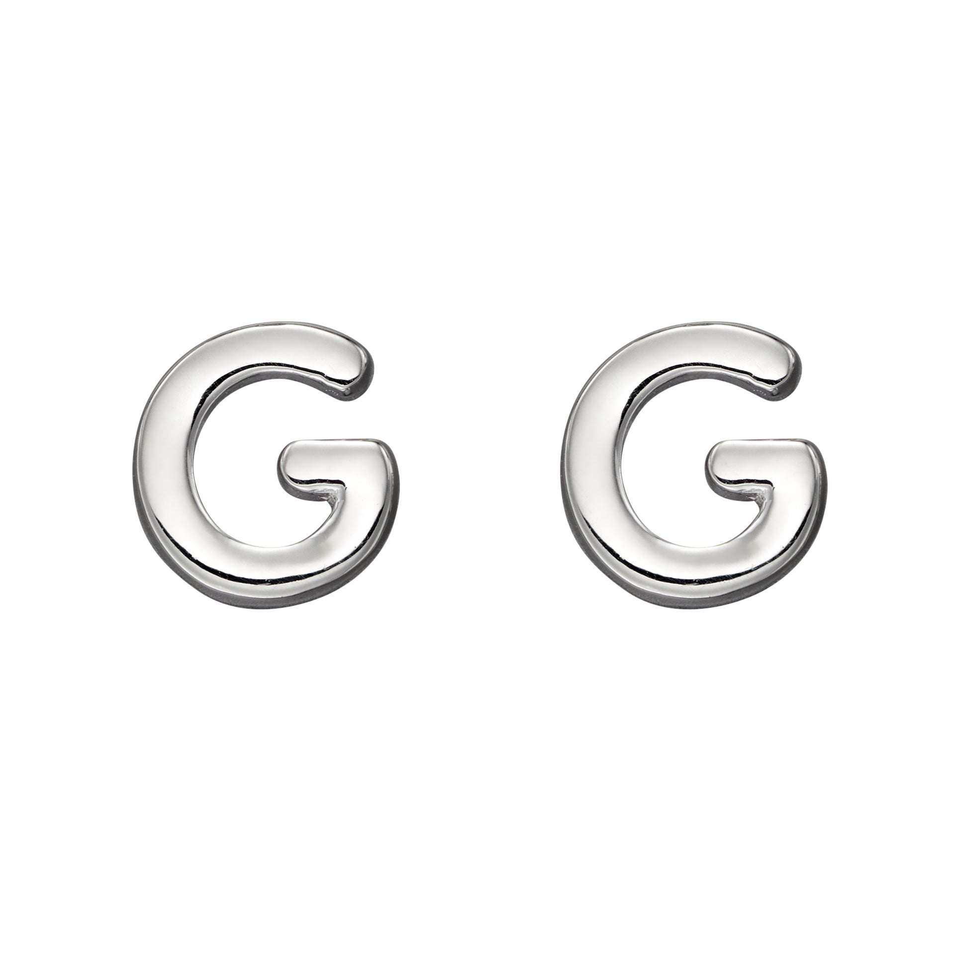 Initial Stud Earrings