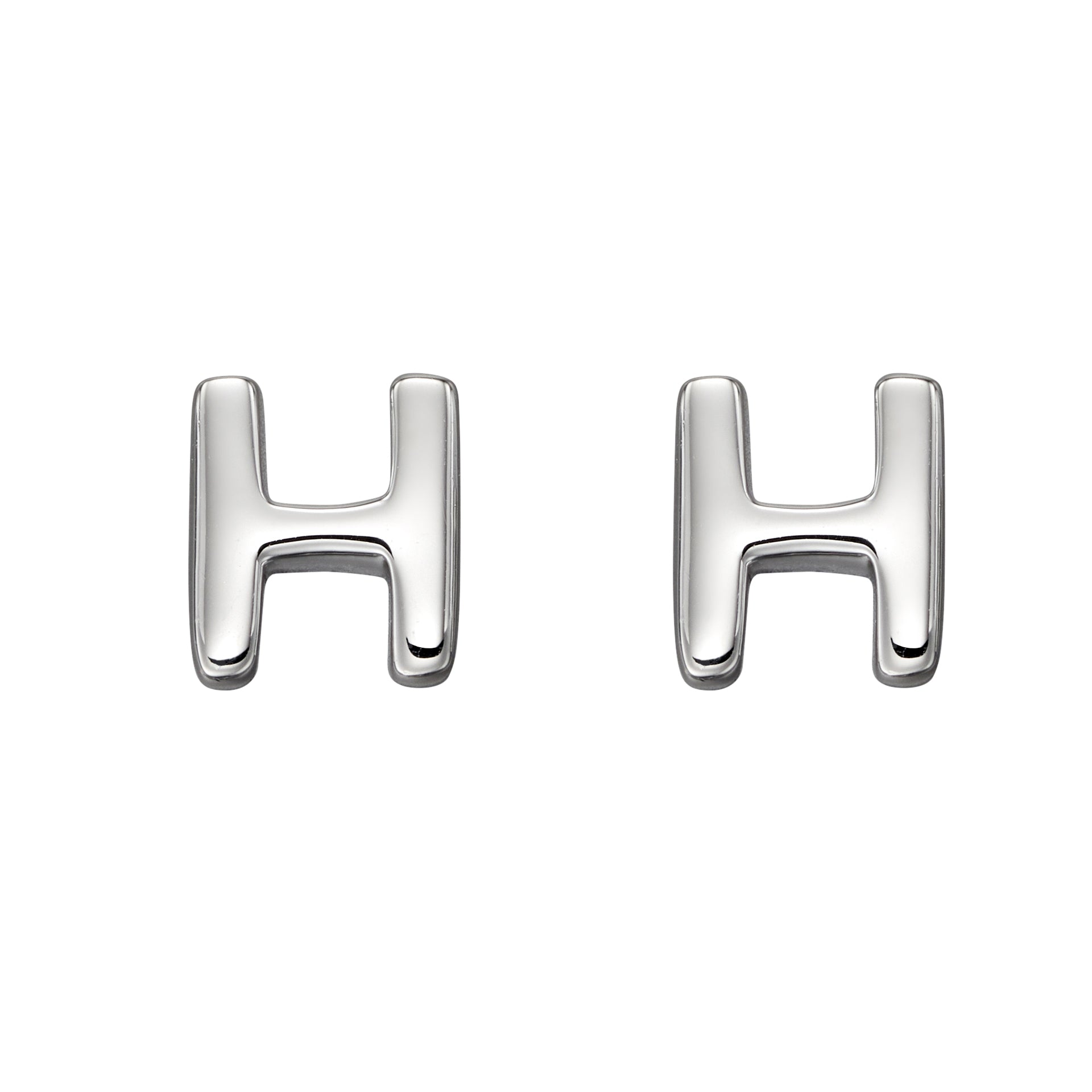Initial Stud Earrings