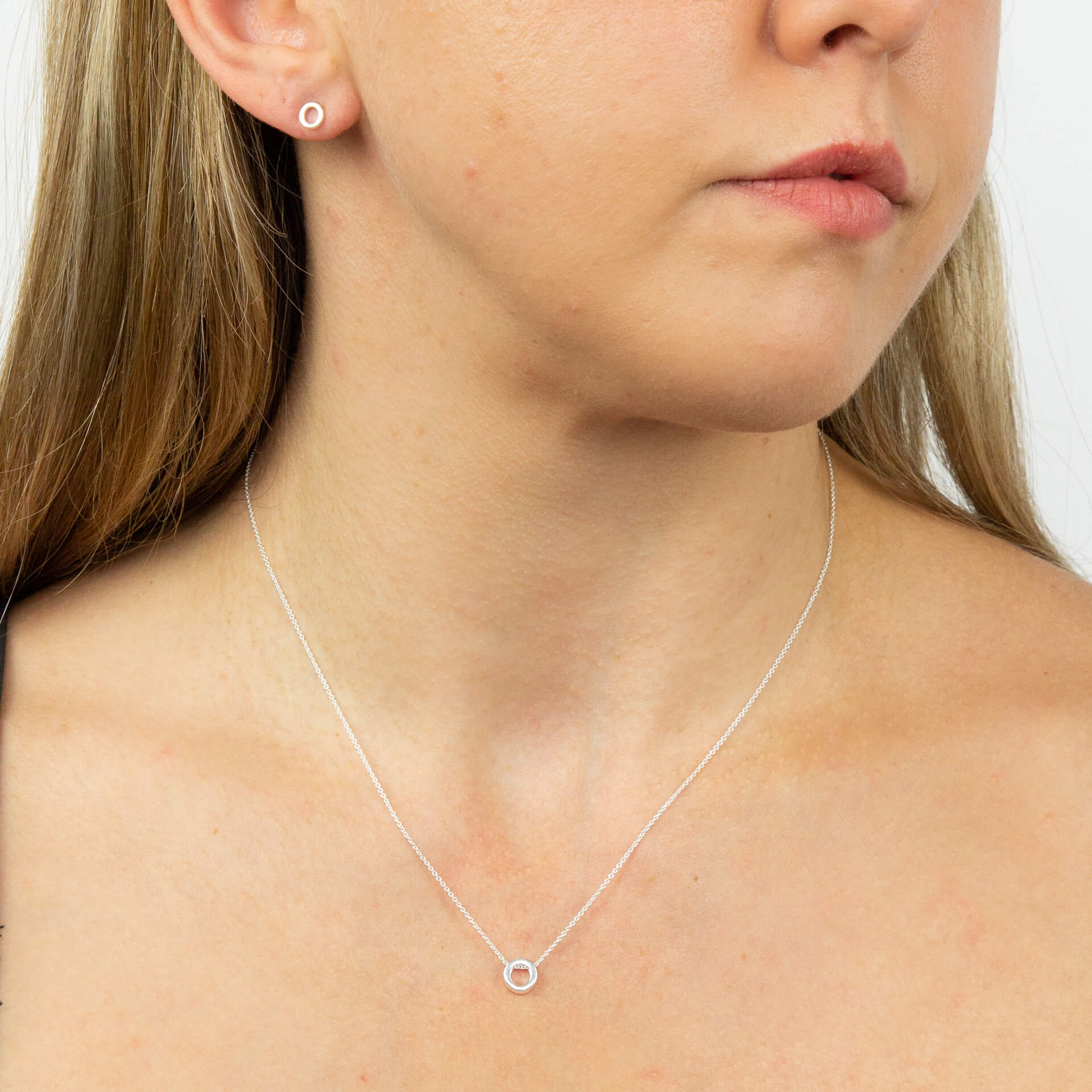 Initial Stud Earrings