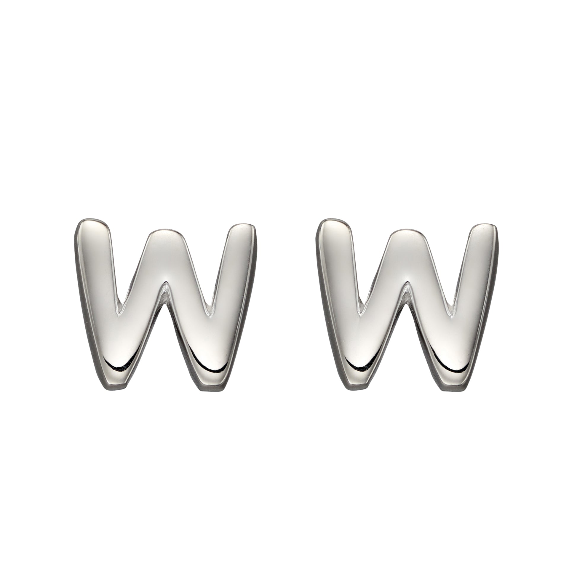 Initial Stud Earrings