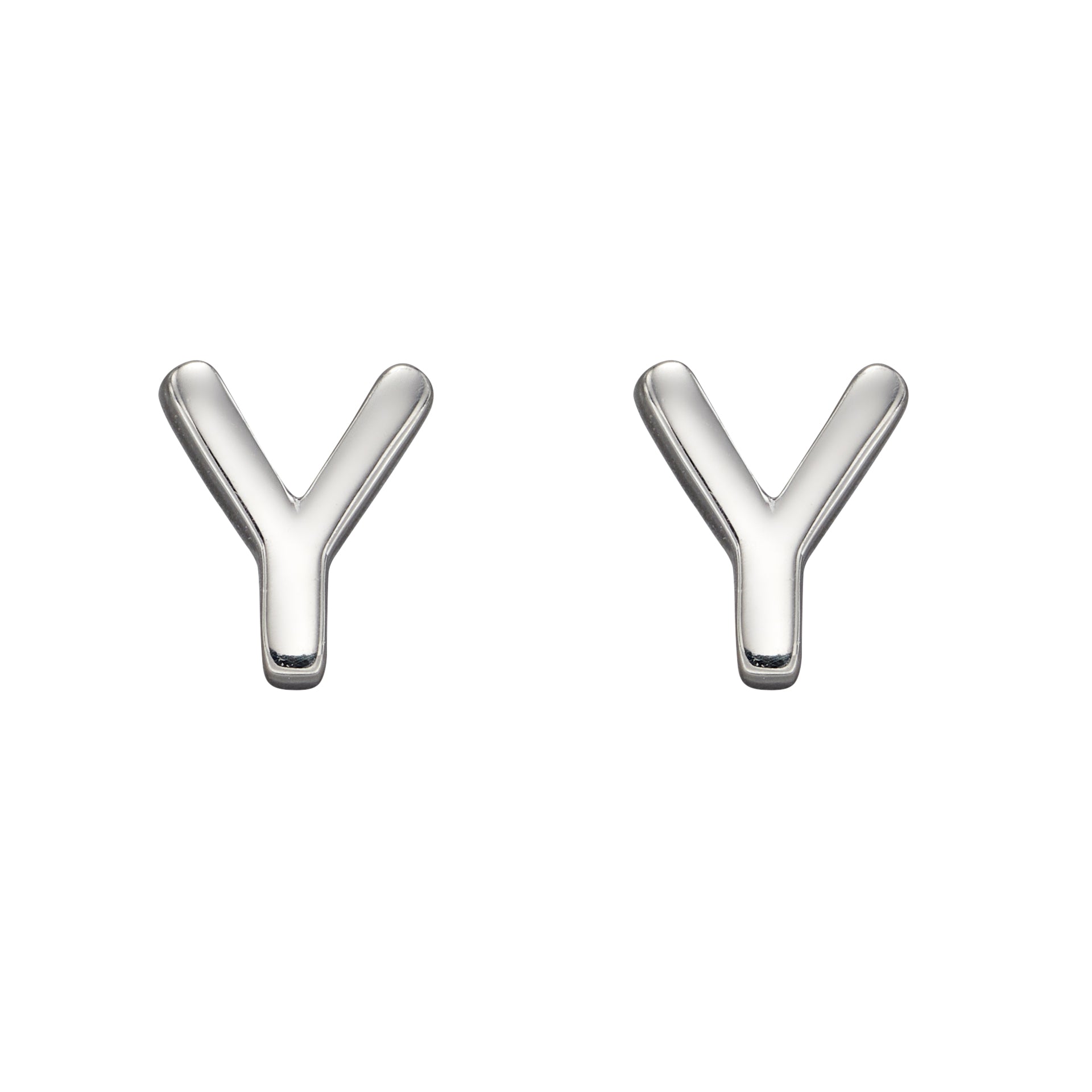 Initial Stud Earrings